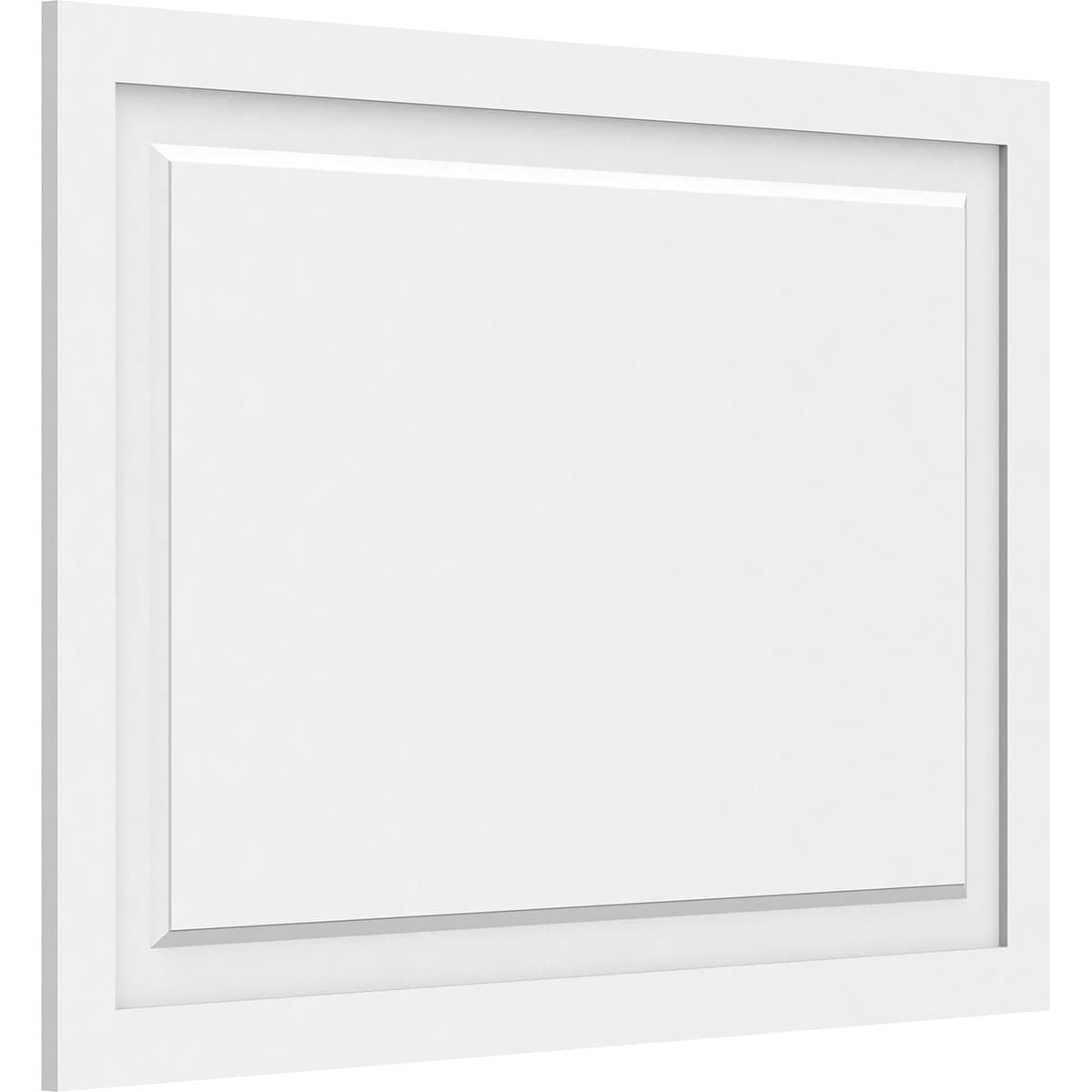 Ekena Millwork WALP40X28X062HAR 40-in x 28-in Smooth Paintable/Stainable White PVC Fretwork Wall Panel (