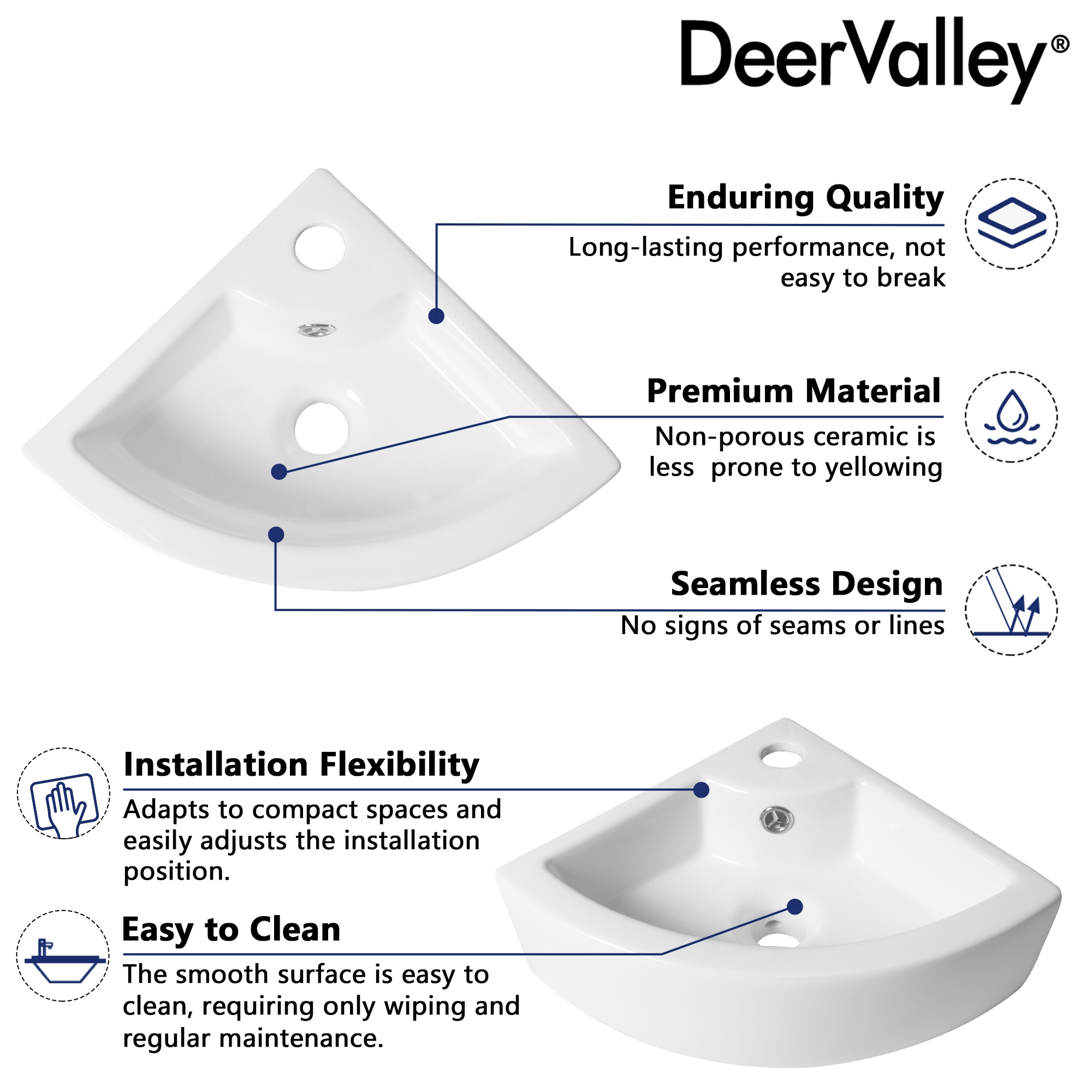 DeerValley DV-1V0222 Bath-Sink - View #8