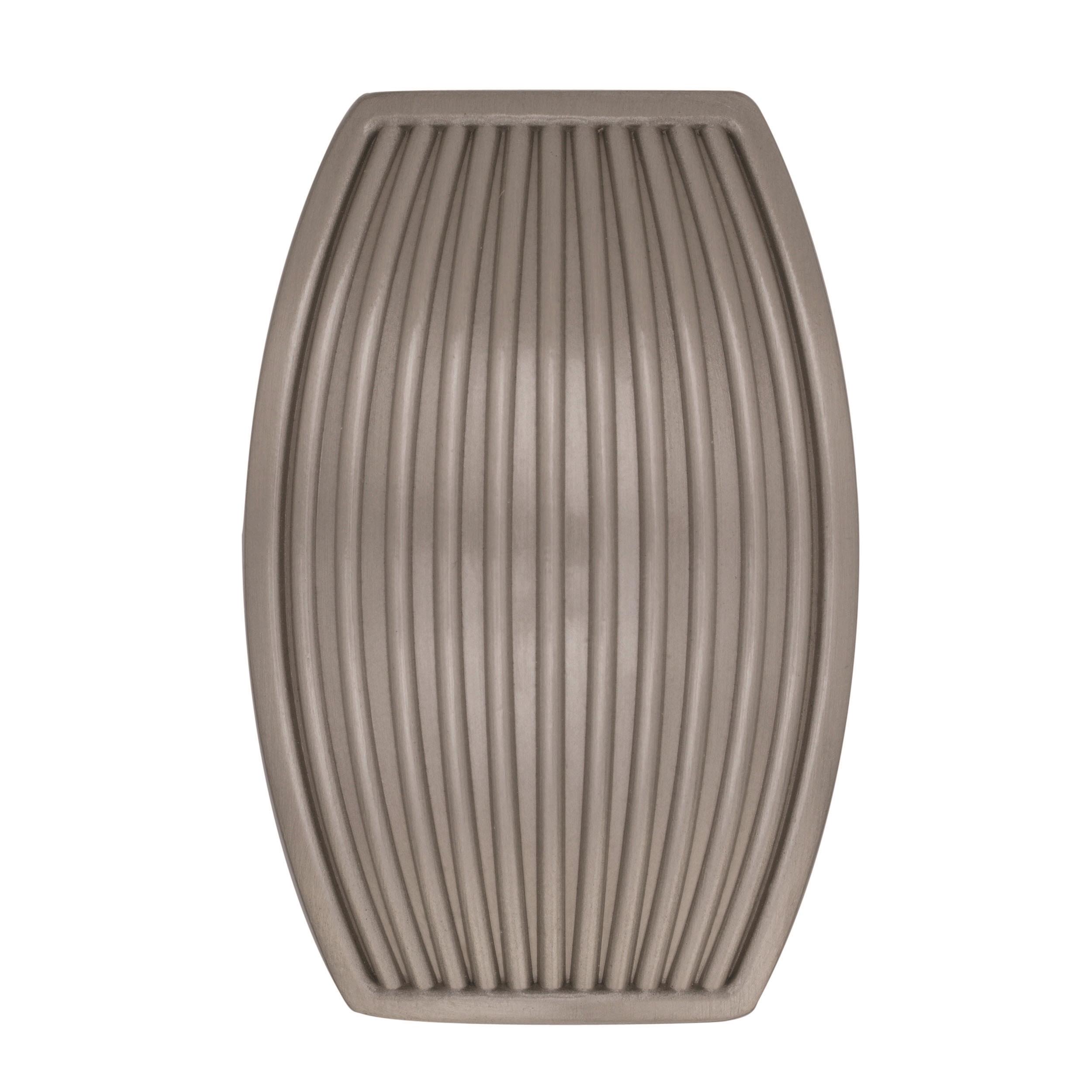 Satin Nickel Ribbed T-Handle Cabinet Knob with Mounting Hardware