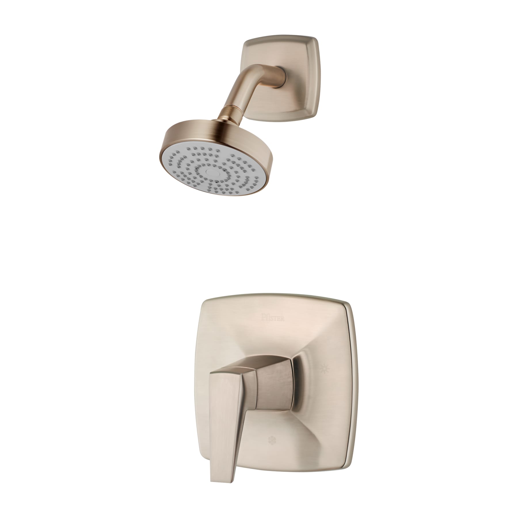 Pfister LG89-7LPMK Arkitek Brushed Nickel 1-handle Single function 4.25-Inches Round Bathtub and shower Faucet