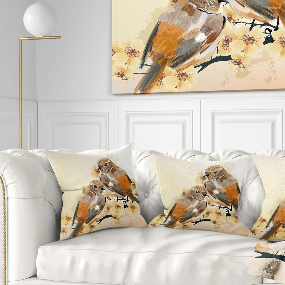Designart CU6251-18-18 18-in x 18-in Brown Indoor Decorative Pillow
