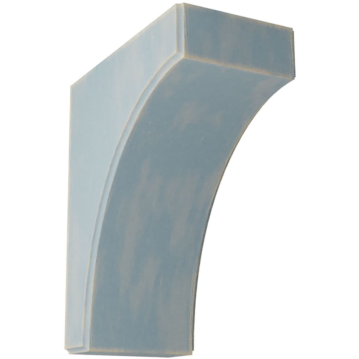 Ekena Millwork BKTWD05X10X12CVBU Clarksville 5-1/4-in x 10-in x 12-in Rubberwood Blue Wood Standard Bracket