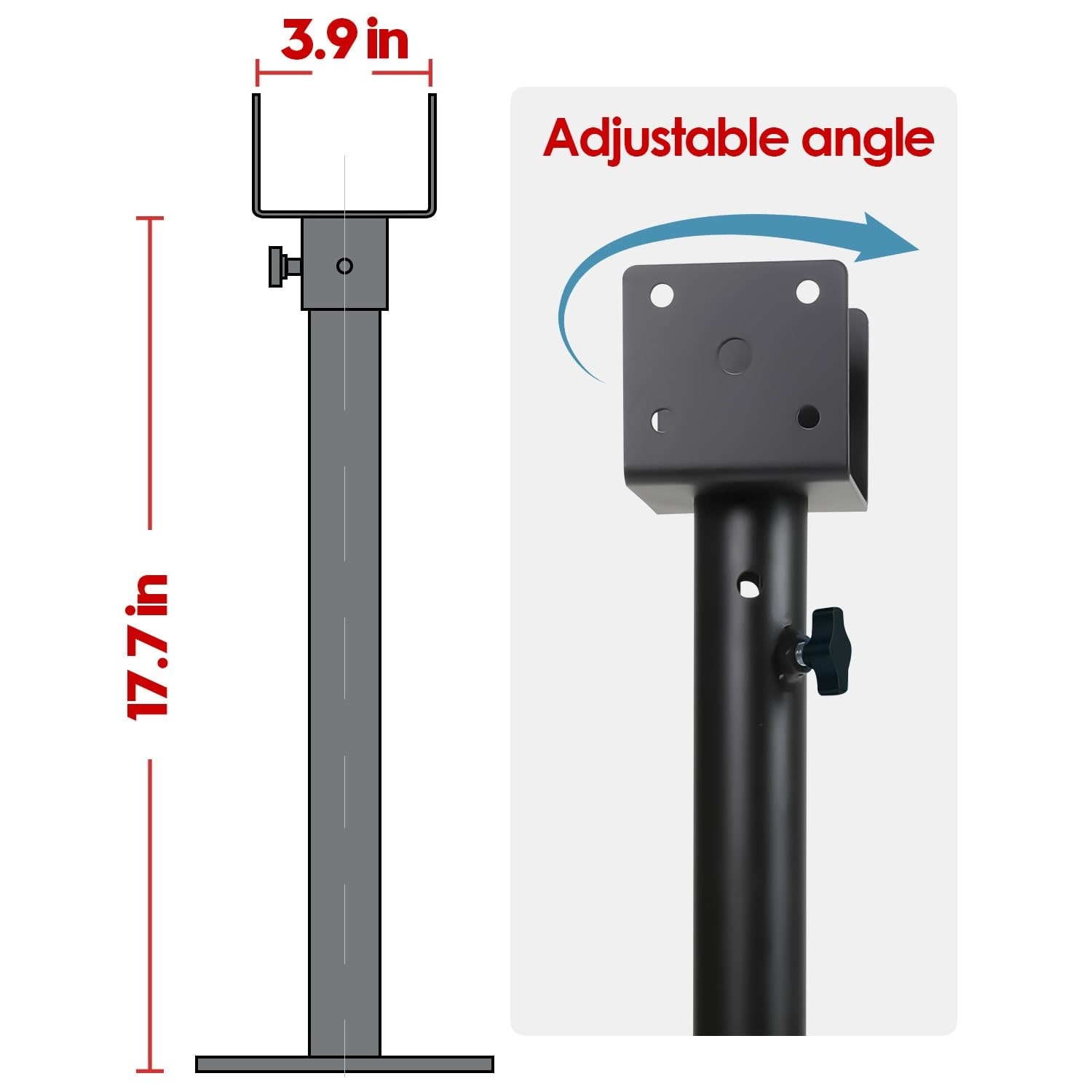 Etokfoks 2 Pack 304 Stainless Steel Roof Riser Bracket Kit for Patio ...