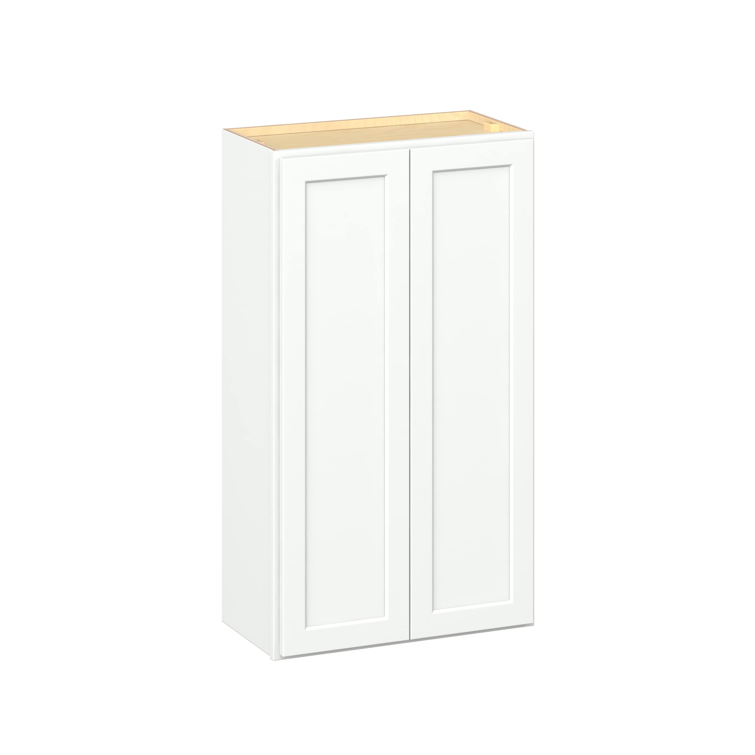 RELIABILT Parkstone II 24-in W x 42-in H x 13-in D Brilliant White Painted Wall Fully Assembled Plywood Cabinet Flat Panel Shaker