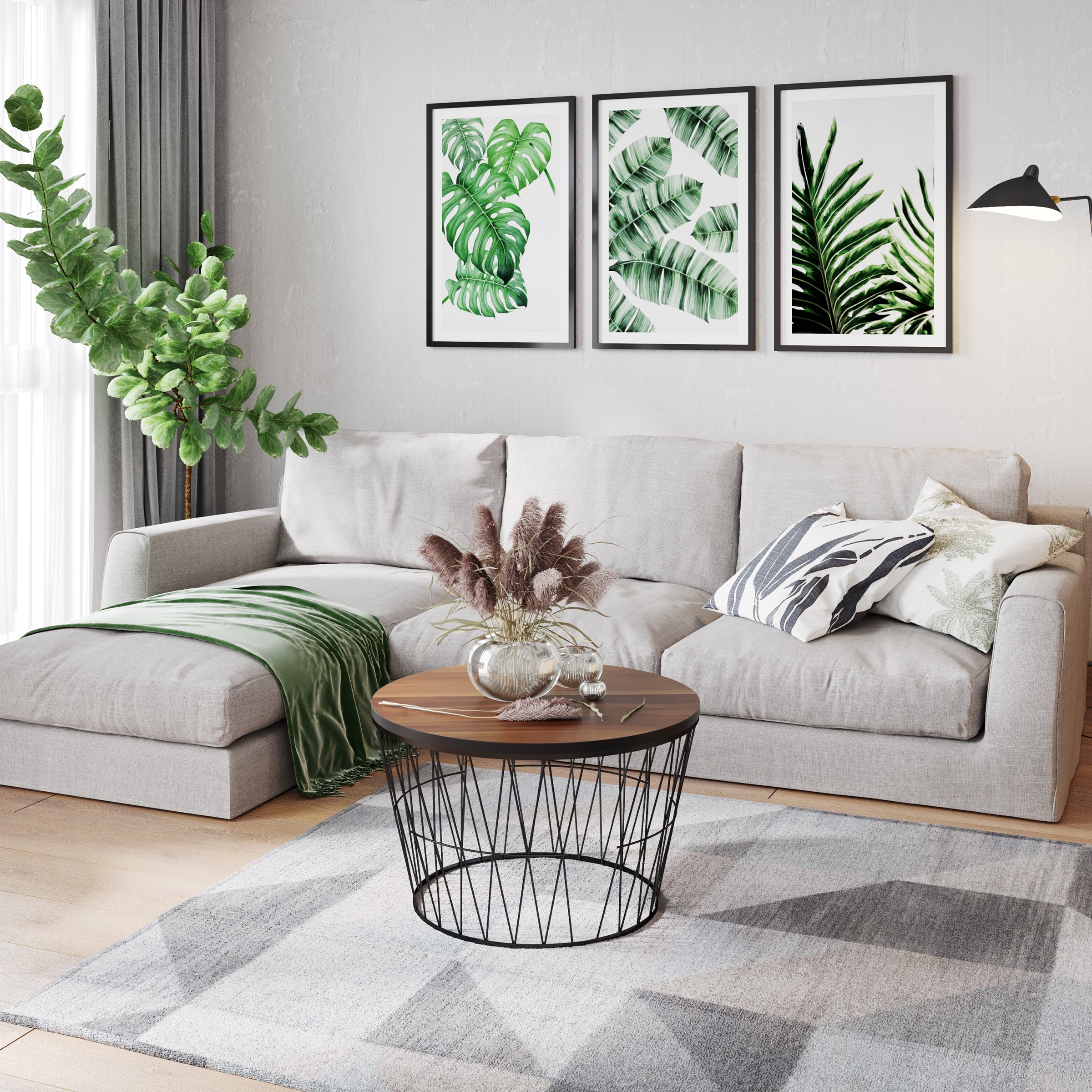 Lavish Home 80-COFF-GEO-WAL Coffee-Tables - View #6