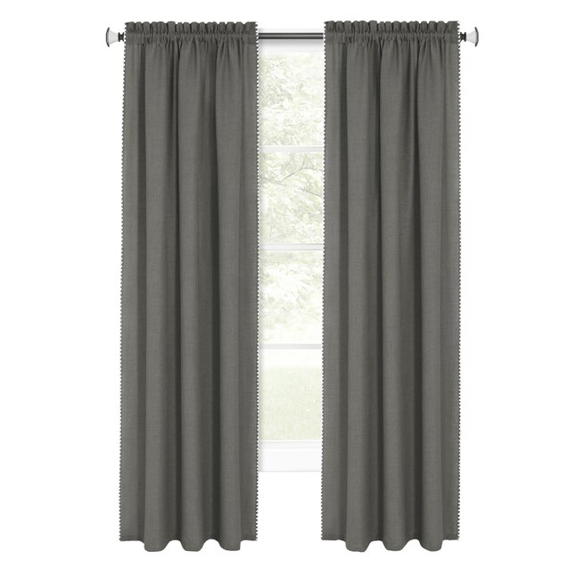 Achim Kendal Rod Pocket Window Curtain, 102 Inch Long Shower Curtain Rod