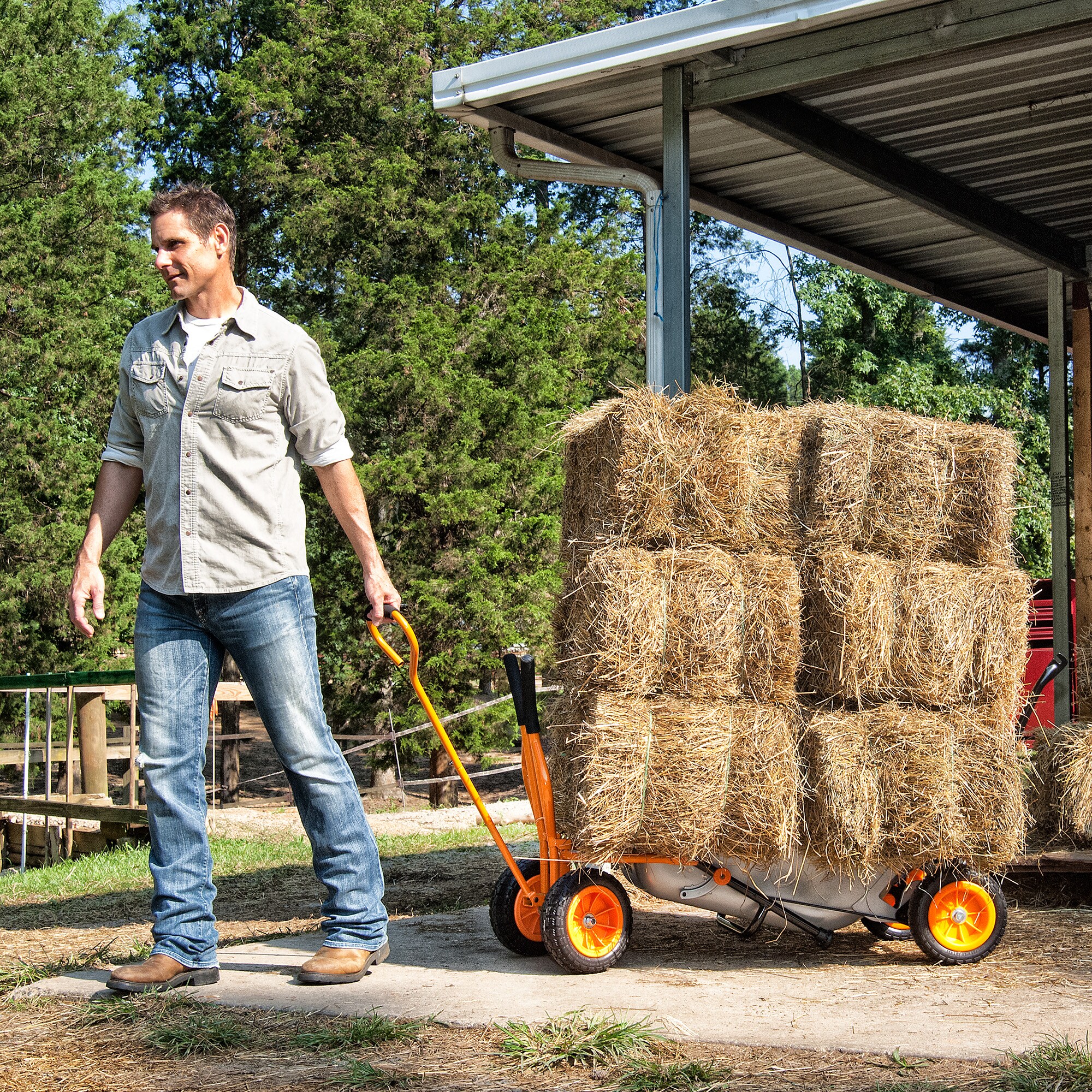 WORX 1 cu ft Steel Yard Cart in the Yard Carts department at Lowes