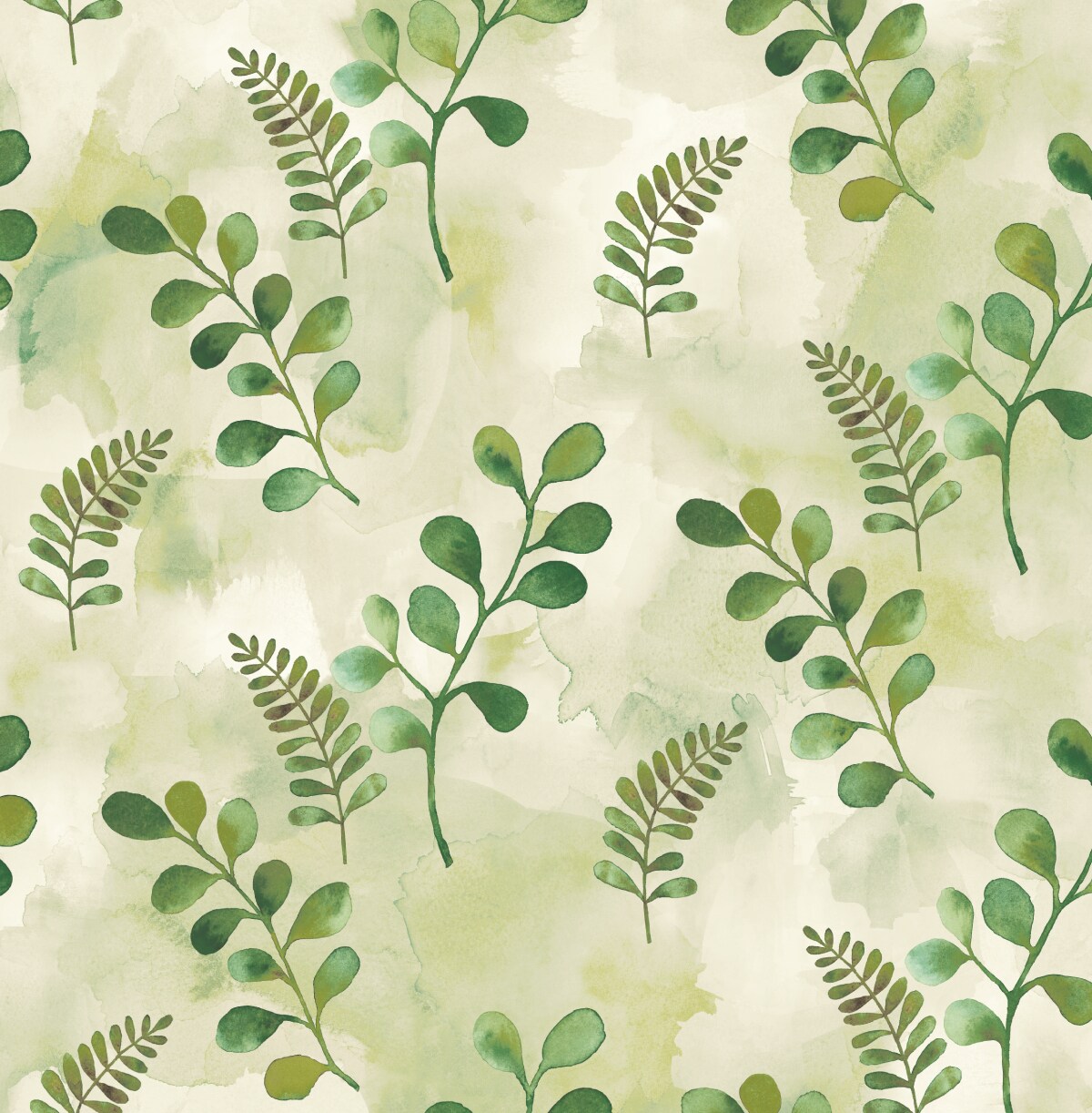 NextWall NW44104 30.75-Sq. Feet Summer Fern Vinyl Floral Self-adhesive Peel and Stick Wallpaper