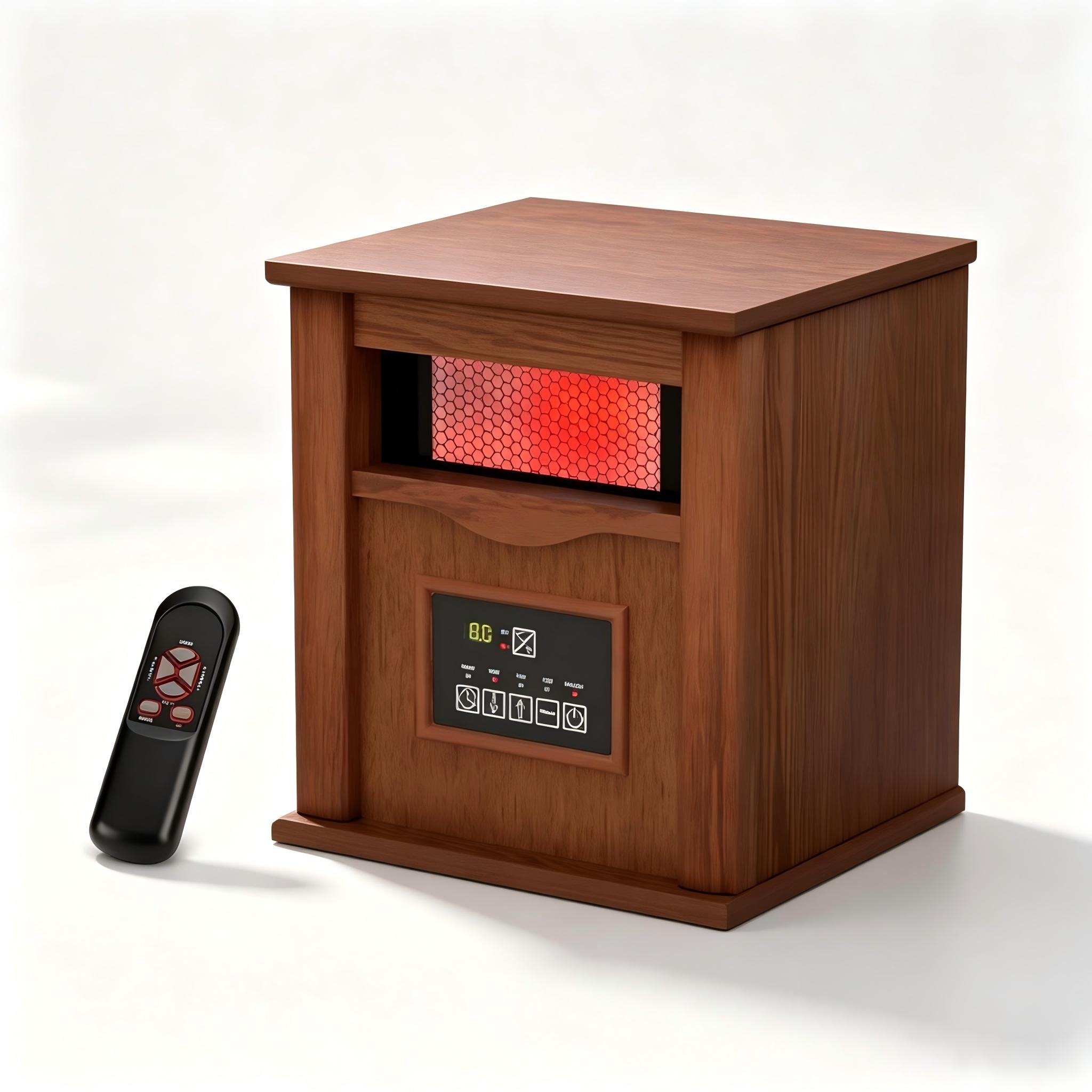 TMWINGS 1500W Electric Cabinet Infrared Space Heater with Dual Heating Level and Remote