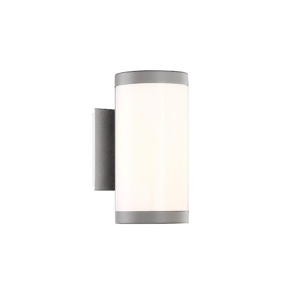 dweLED WS-W91809-40-TT Cylo 1 -Light 9-in H Matte Gray Hardwired Dark Sky Integrated LED Outdoor Wall Light