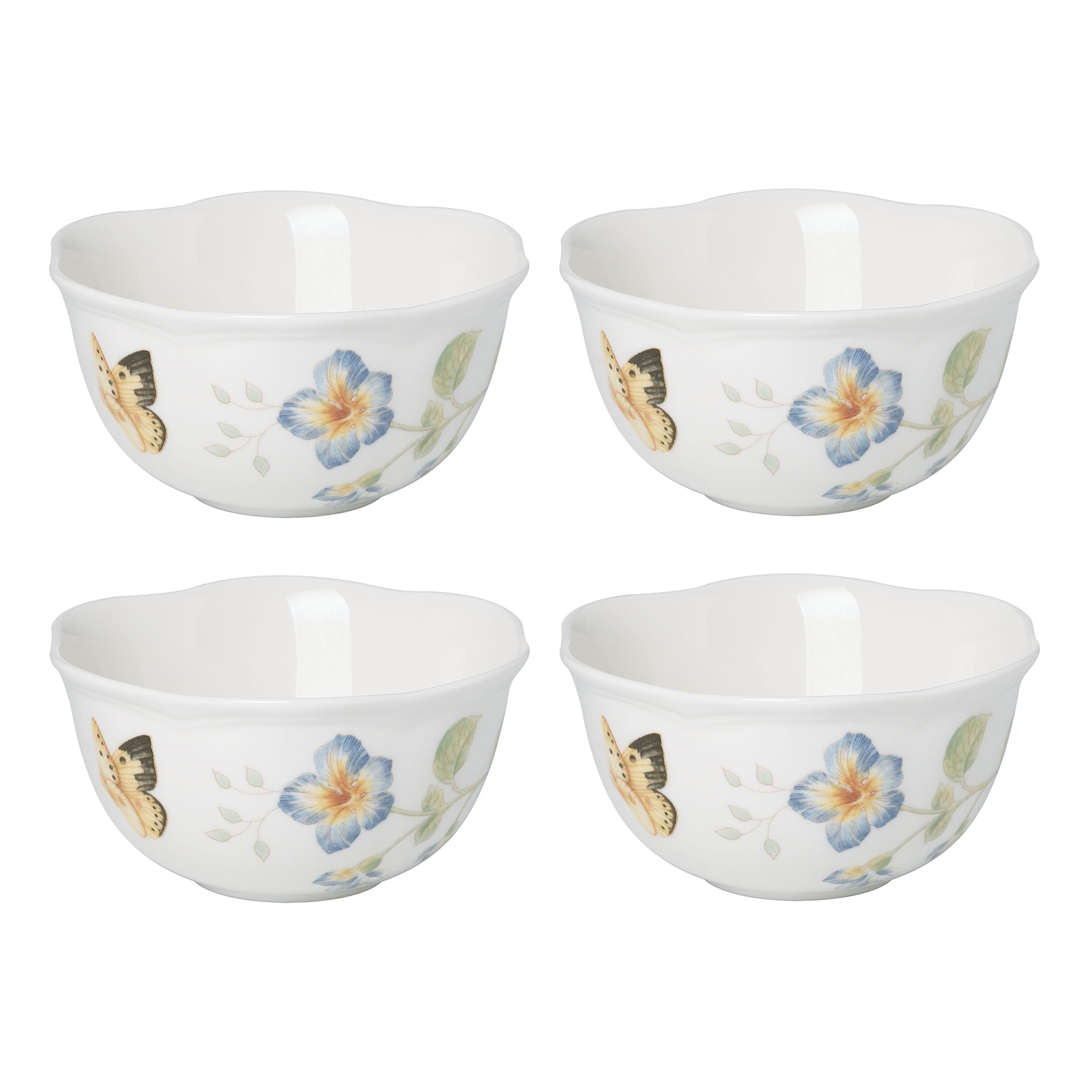 LENOX 880122 4 -Piece Butterfly Meadow Porcelain Dinnerware