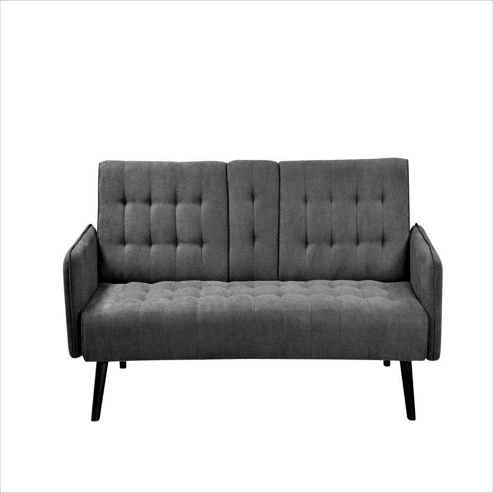 Beedesign Modern Gray Linen Sleeper Sofa Bed Convertible Folding Sofa ...