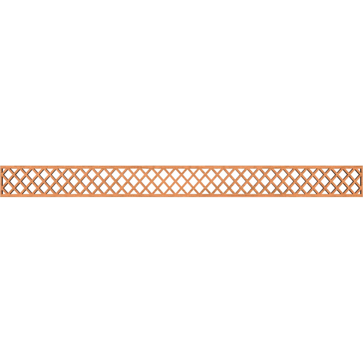 Ekena Millwork MLDB04X46MNCCH Manchester Fretwork Flat Trim 4-in x 3.87-ft Cherry Brown Unfinished 2156295 Pierced Wall Panel Moulding