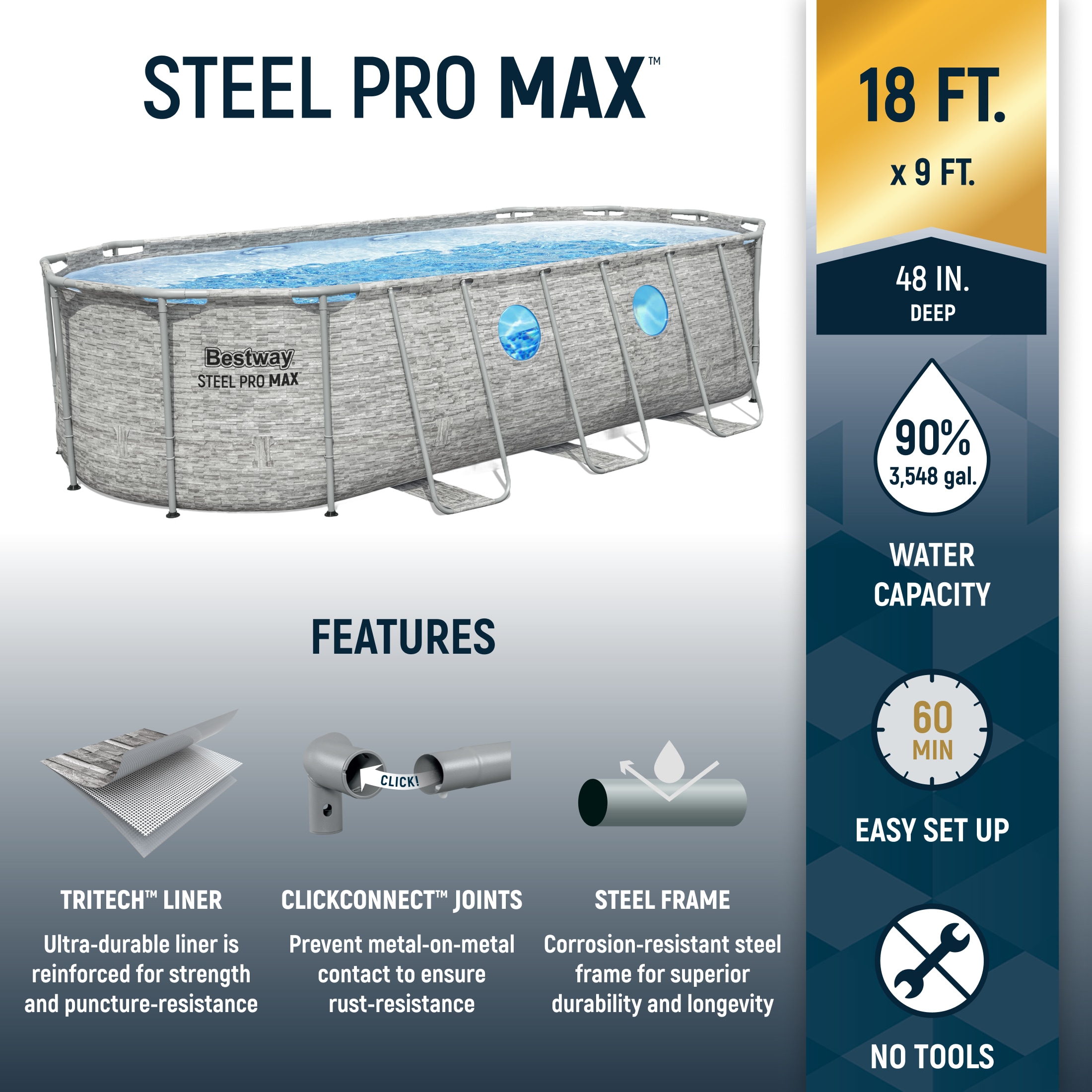 Bestway pool oval hotsell