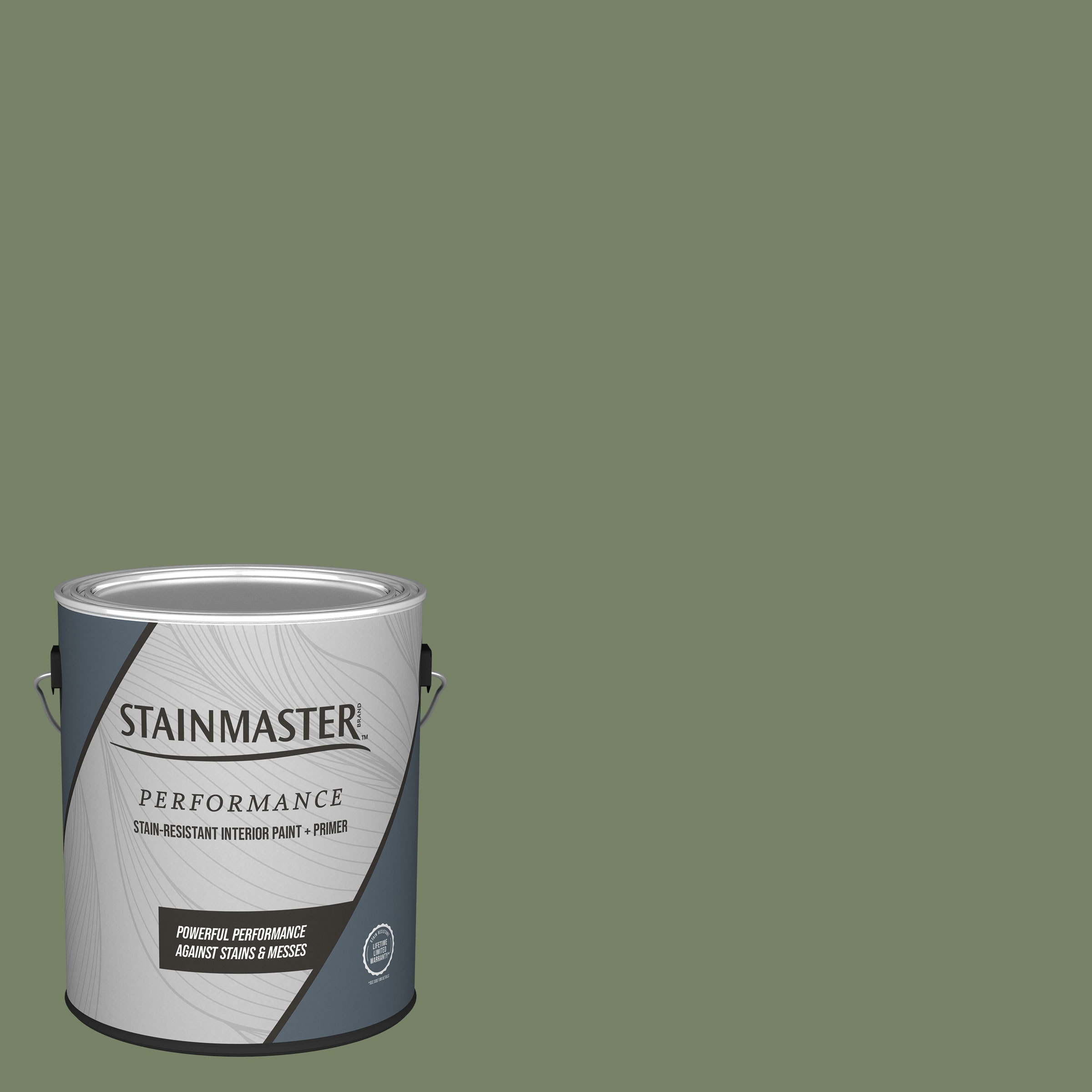 STAINMASTER SM1034-5619176 Performance Satin HERBAL REMEDY Tintable Acrylic Interior Paint Paint + Primer ( 1-gallon )