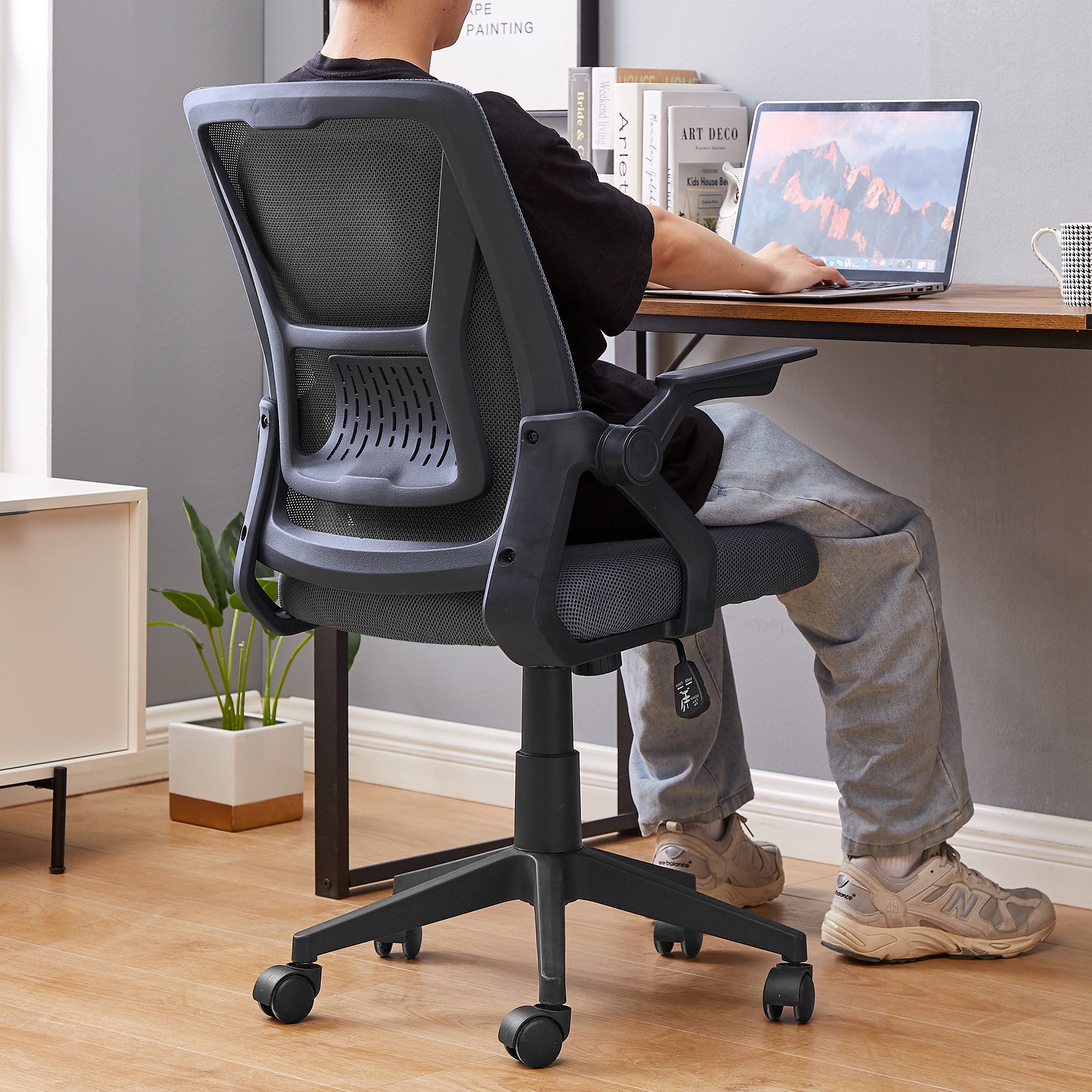Vecelo LOE-OC01-GRY Office-Chairs - View #2
