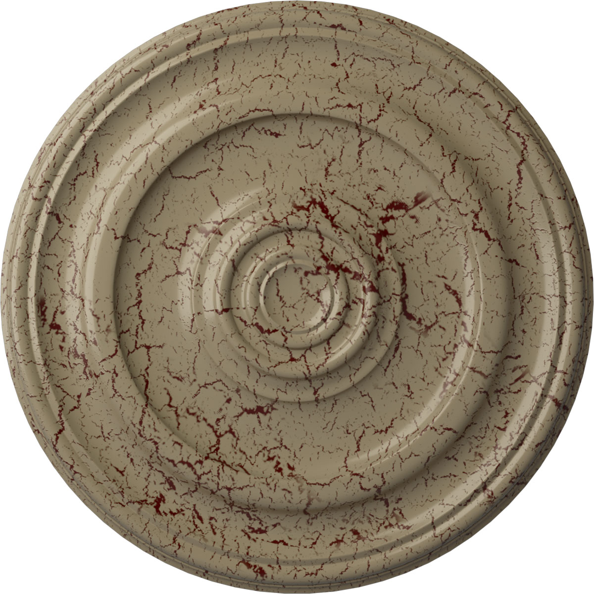 Ekena Millwork CM24KPGDC Kepler Traditional 23.625-in W x 23.625-in L Gobi Desert Crackle Polyurethane Ceiling Medallion