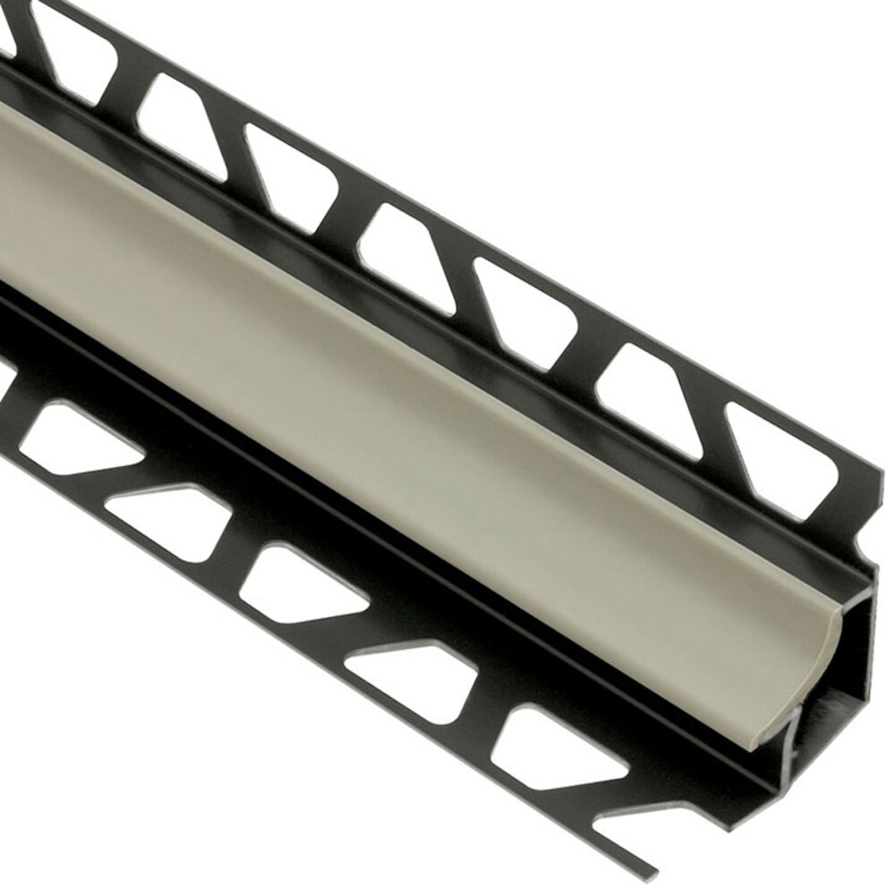 Schluter Systems HKU12/O9G Dilex-HK 0.344-in W x 98.5-in L Grey PVC Cove base Tile Edge Trim