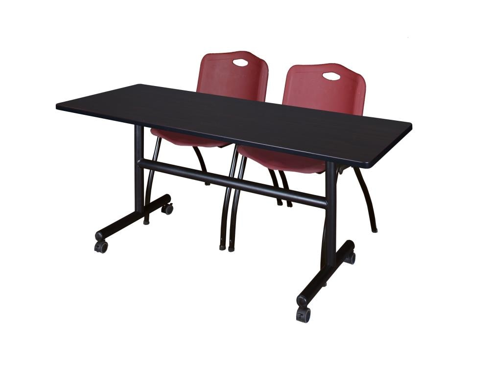 Regency MKFT6030MW47BY Training Brown 4-Person Training Table (60-in W x 29-in H)