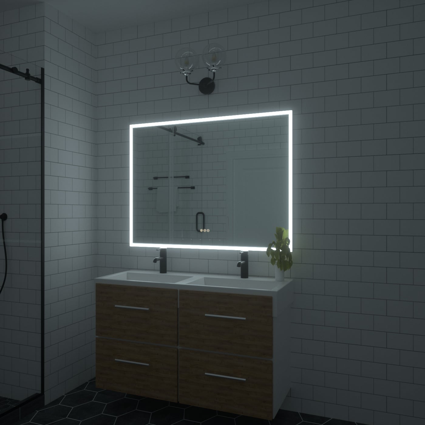 Bayfeve BFKF-4836C4-MIR Framed-Bath-Mirrors - View #19