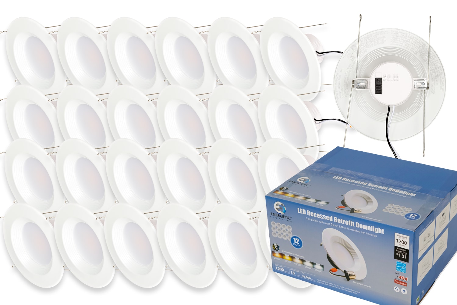 24 Pack White Recessed Lighting At Lowes Com   48443904 