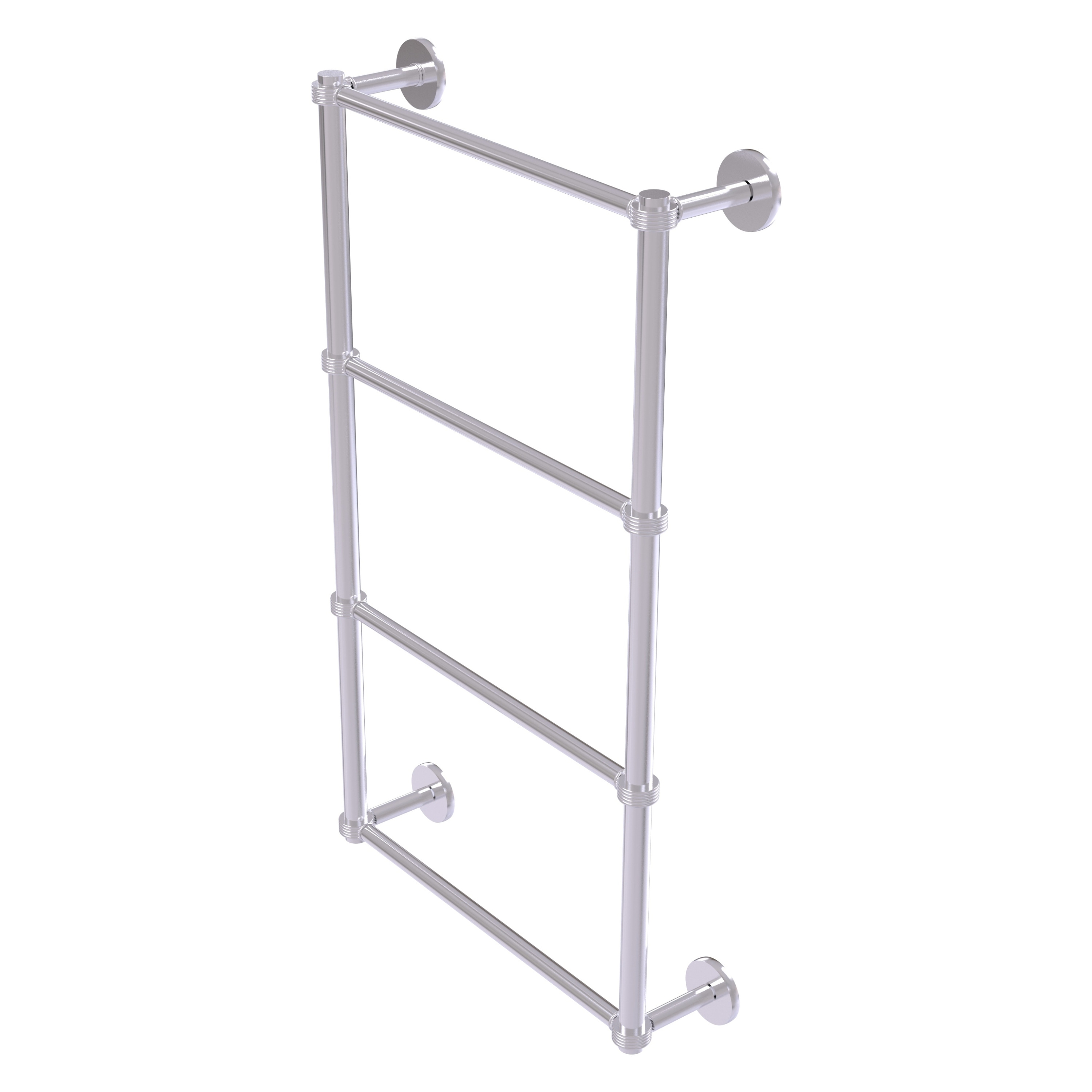 Allied Brass P1000-28G-30-SCH Prestige Skyline 30-in double Satin Chrome Wall mount 4-tier Towel Bar