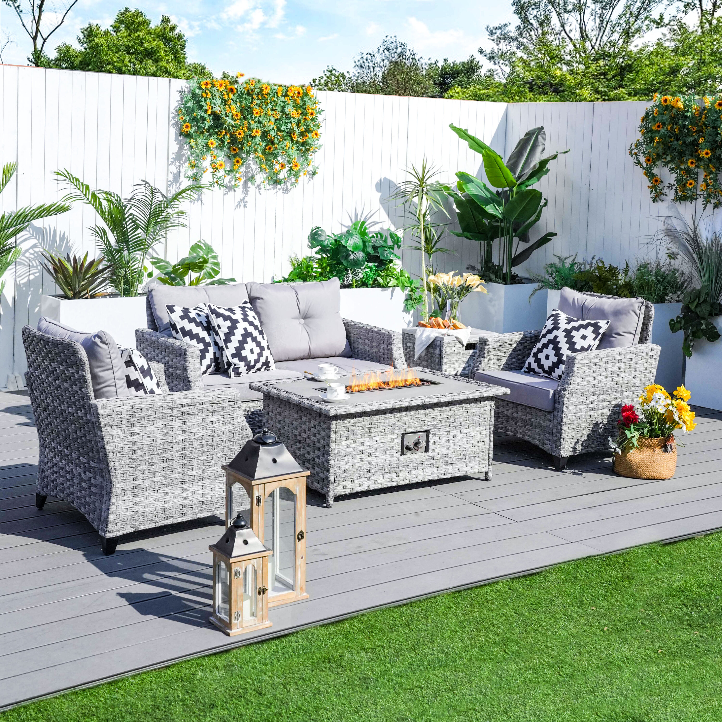 Moda Furnishings PAF-1801 Patio-Conversation-Sets - View #3