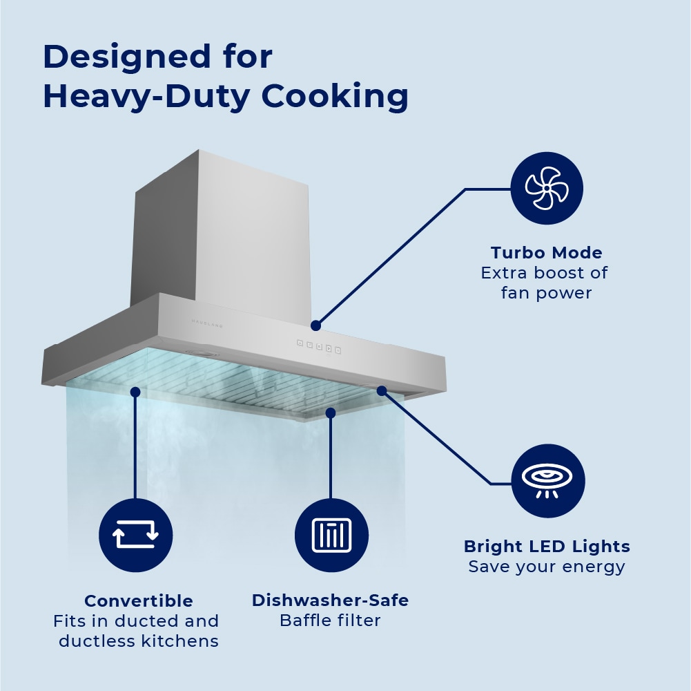 Hauslane WM-730SS-30 Wall-Mounted-Range-Hoods - View #4