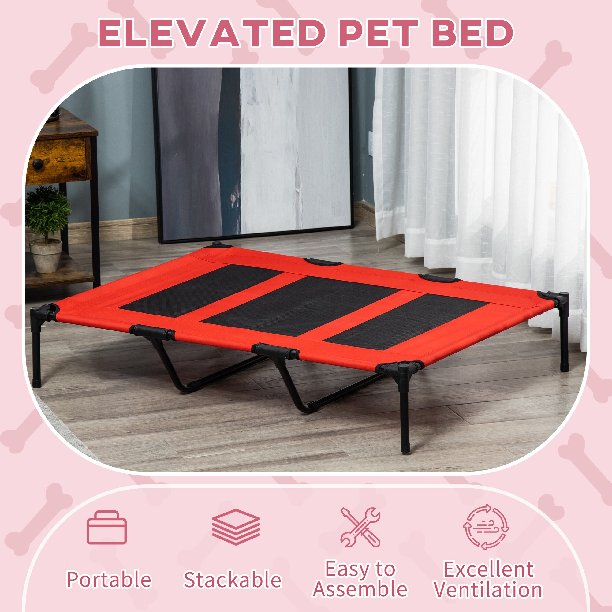 PawHut D04-069RD Pet-Beds - View #7