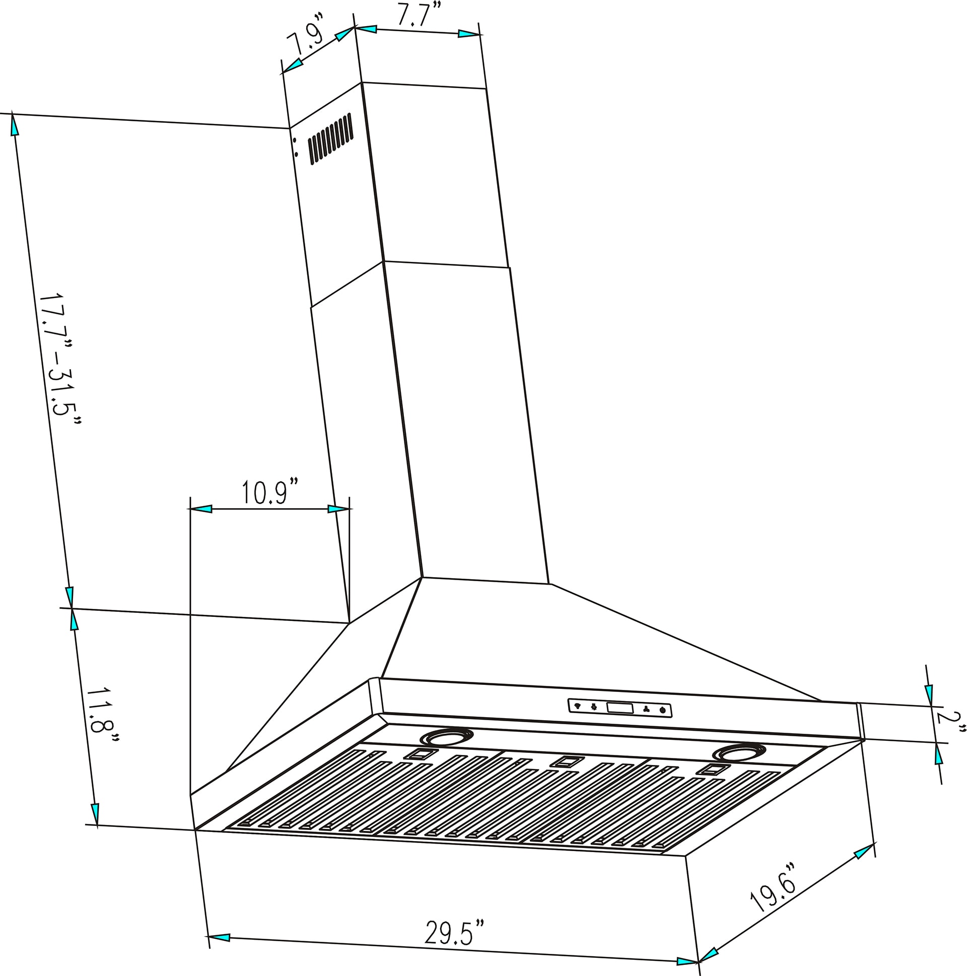 Empava EPV-30RH03 Wall-Mounted-Range-Hoods - View #11