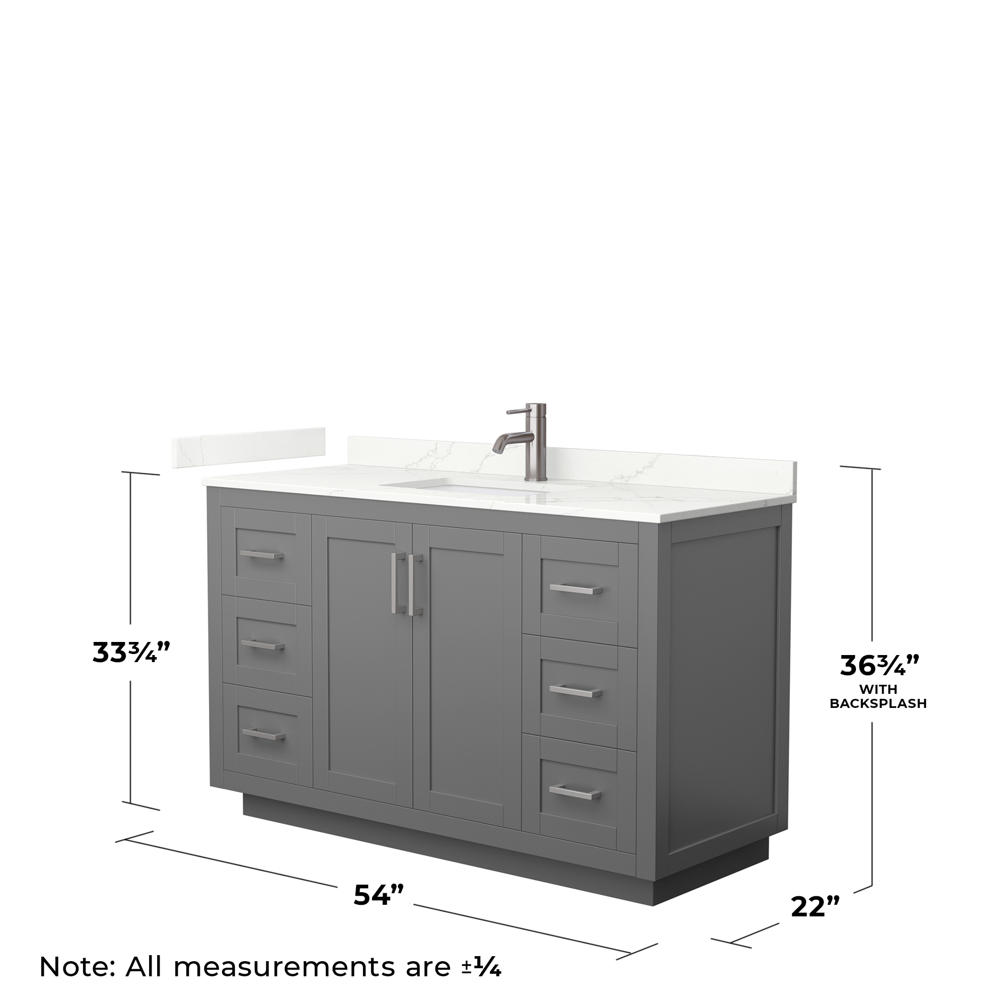 Wyndham Collection WCF292954SKGGTUNSMXX Bath-Vanity-Combo - View #5