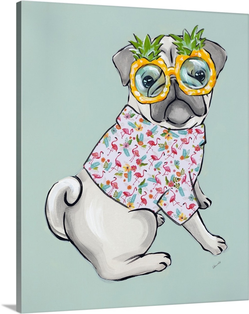 GreatBigCanvas 2623710-24-36X45 Dapper Dogs I Perrell Fine Art 45-in H x 36-in W Abstract Print on Canvas