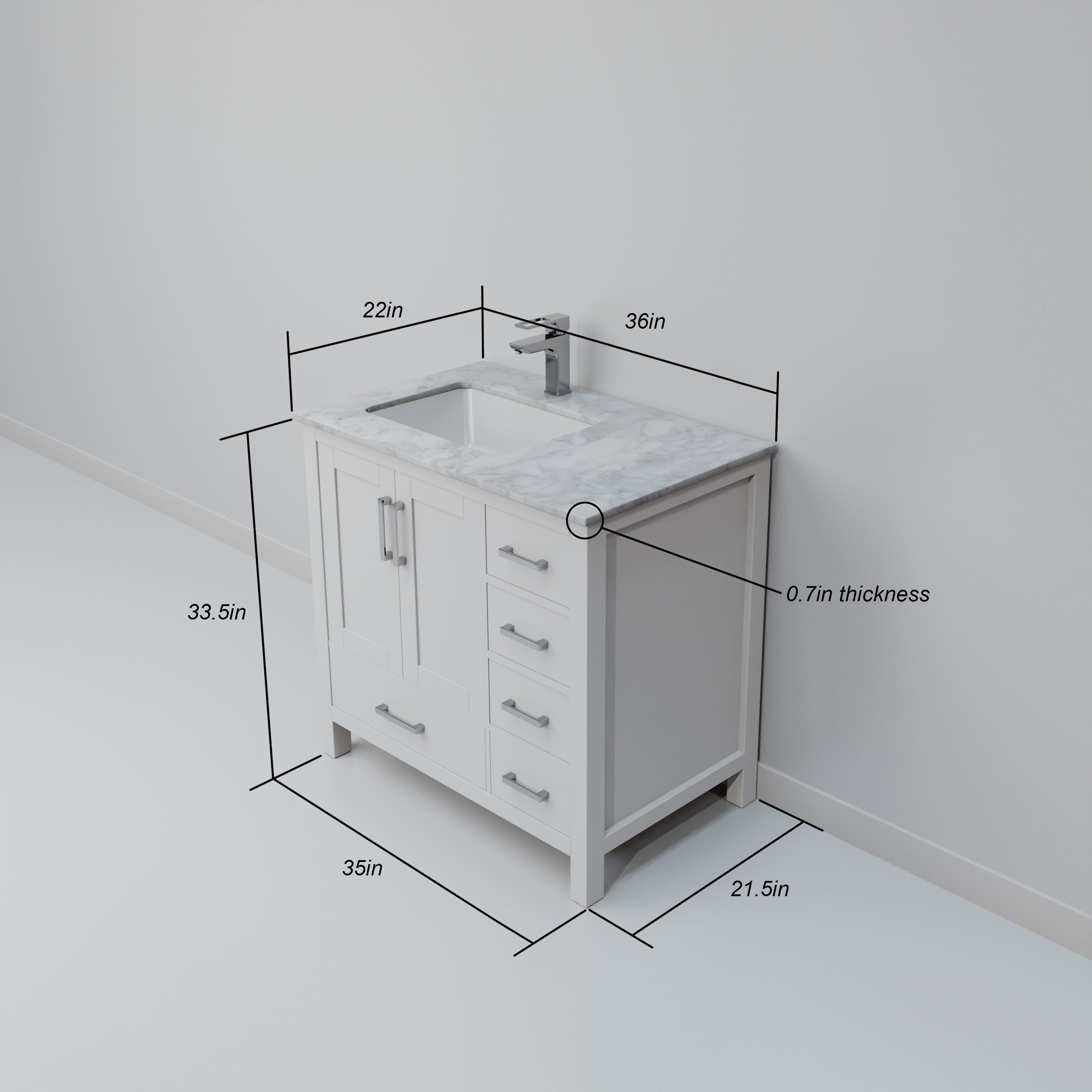 Lexora LJ342236SA00M34L vanities - View #8