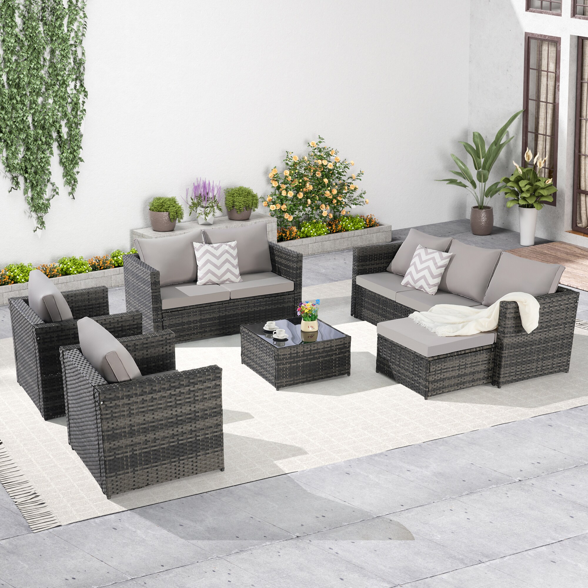 SINOFURN SYB670022BG Patio-Conversation-Sets - View #2