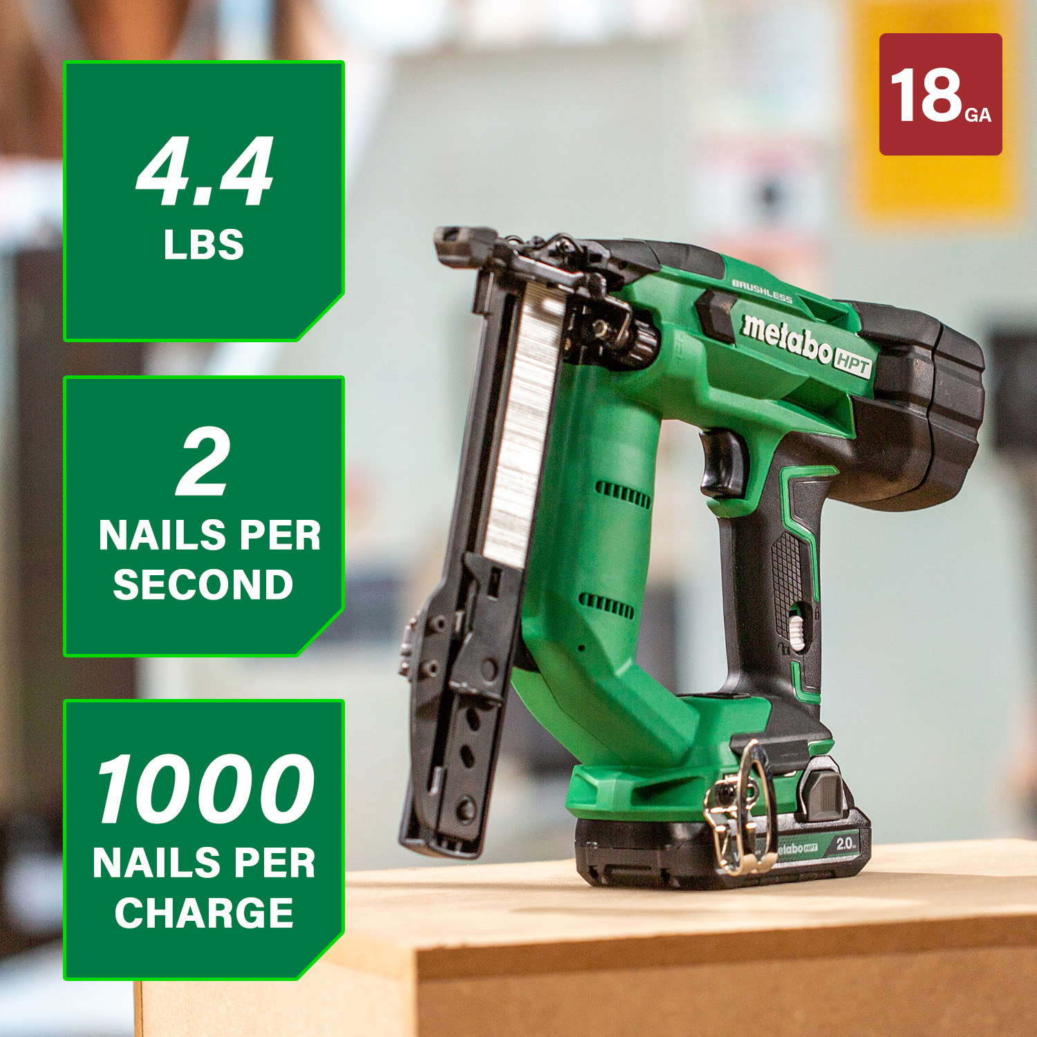 Metabo HPT N1804DAM Pneumatic-Staplers - View #2