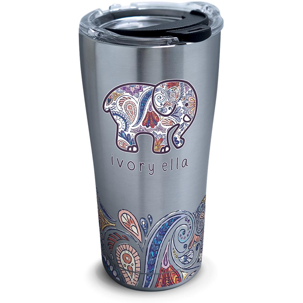 Tervis 1318675 Ivory Ella Zen Doodle 20-fl oz Stainless Steel Tumbler