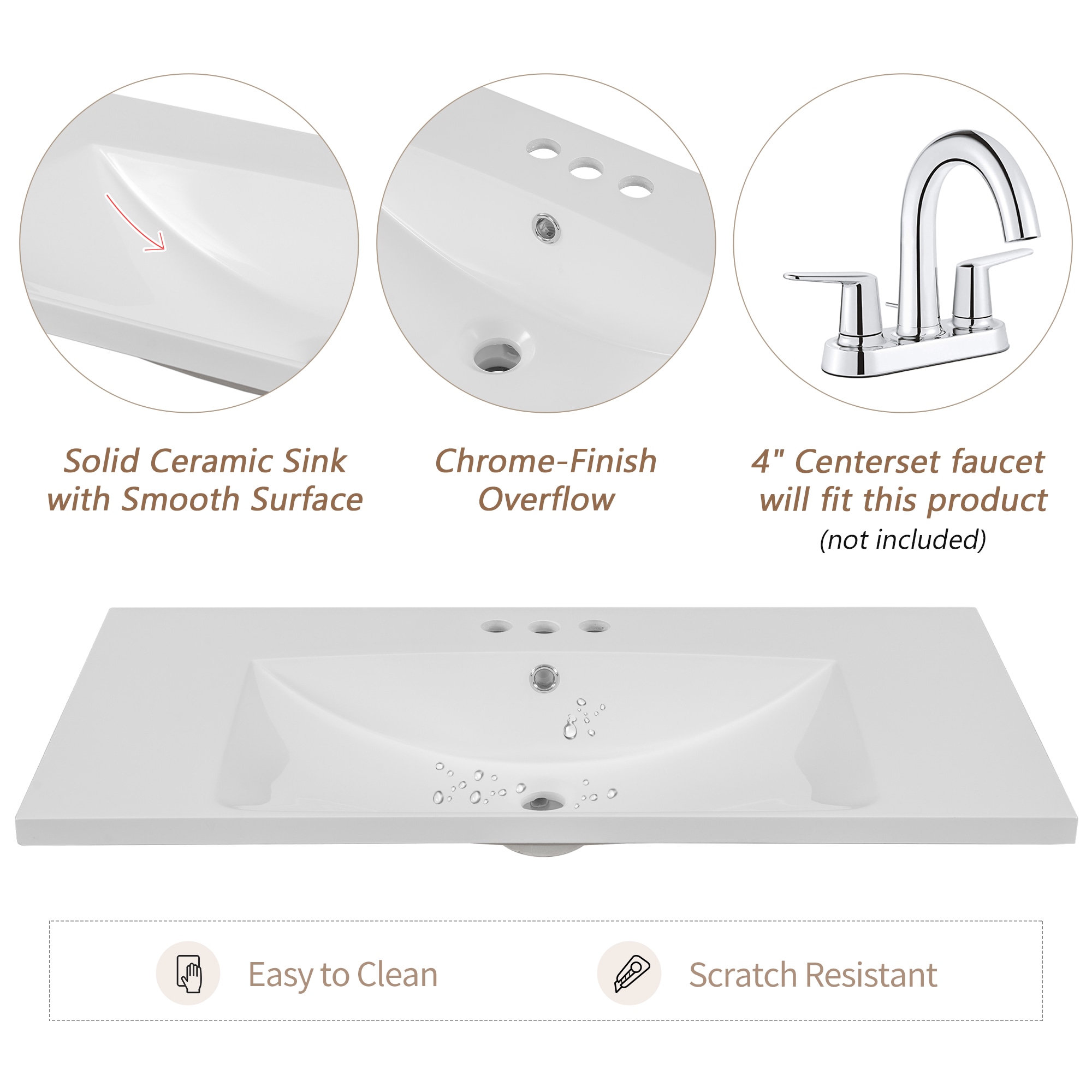 WELLFOR NIE-N7VT007 Bath-Vanity-Combo - View #4