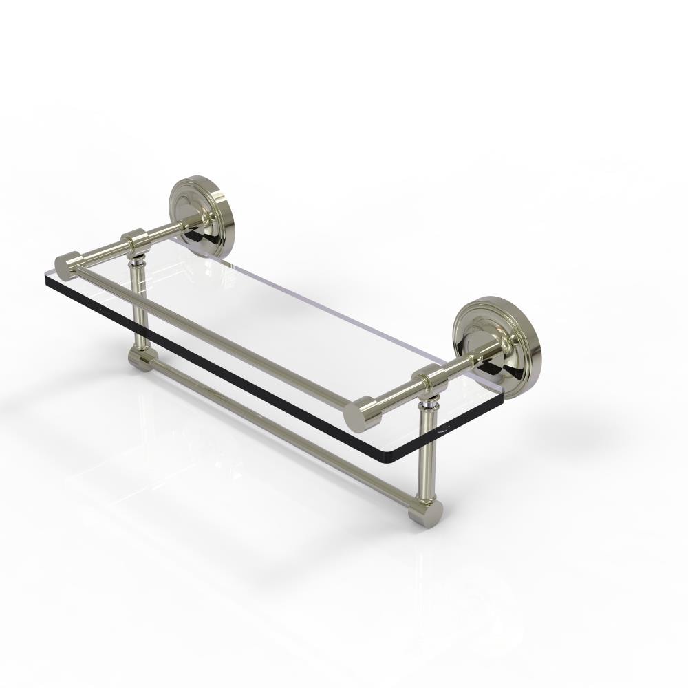 Allied Brass PRBP-1TB/16-GAL-PNI Prestige Regal Polished Nickel Wall mount Bathroom Shelf ( 16-in x 5-in x 5-in )