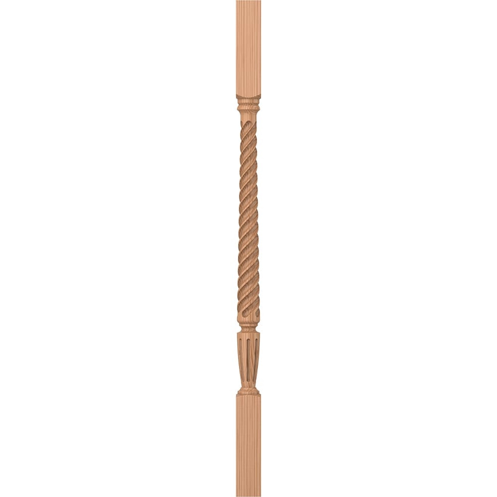 L.J. Smith Stair Systems LJT-2005-AL 34 34-in x 1.75-in Unfinished Alder Square Top Stair Baluster