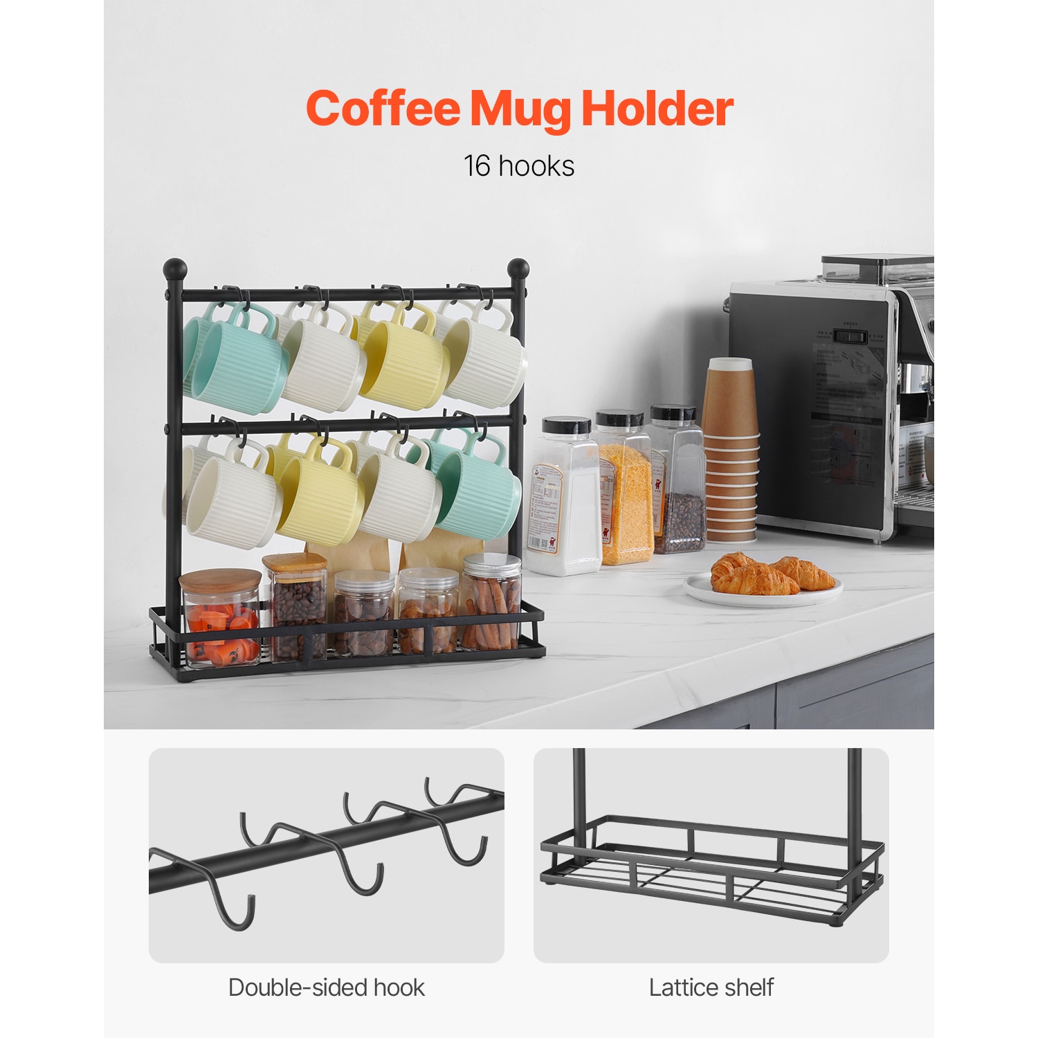 VEVOR SCLSMKBGJFCJ06577V0 Coffee-Beverage-Organizers - View #2