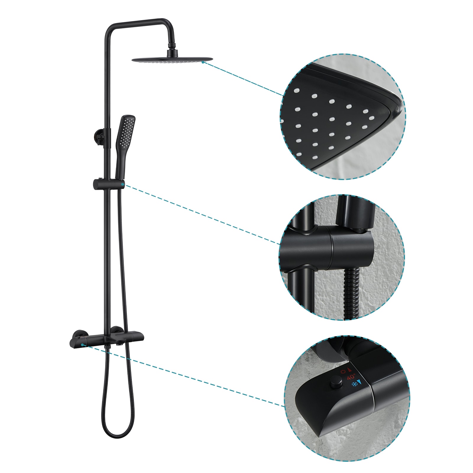 Flynama RB-QY-0759 Showerhead-Bar-Panels - View #4