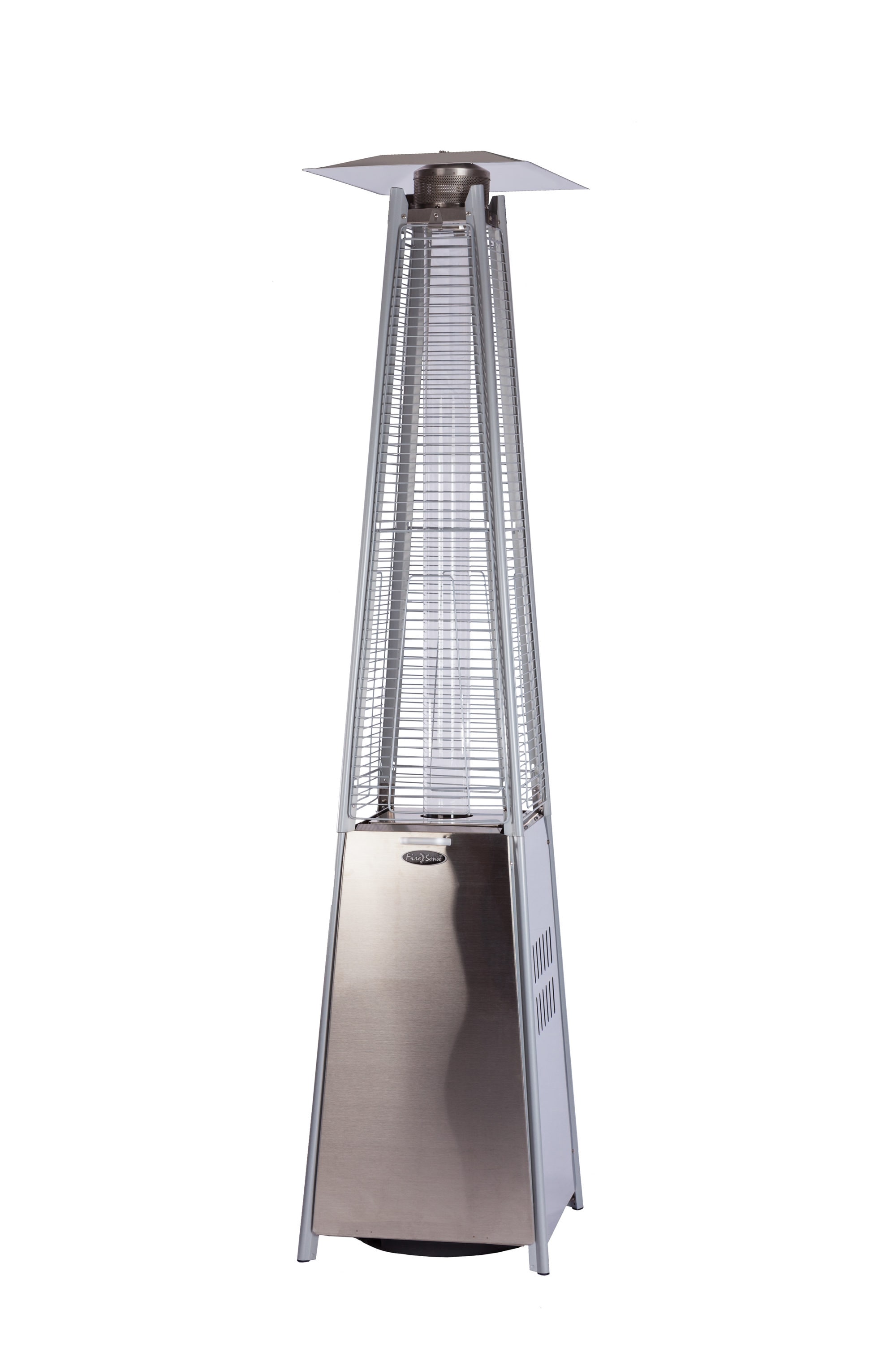 Fire Sense 40000-BTU Silver Stainless Steel Floorstanding Liquid Propane Patio Heater | 60523