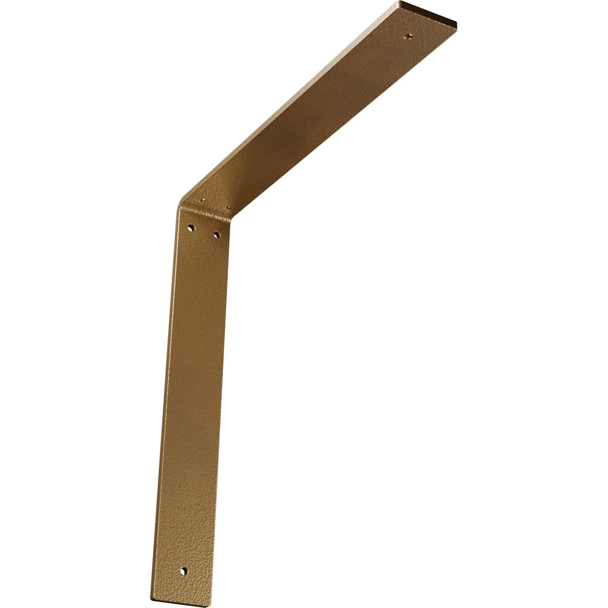 Ekena Millwork BKTM02X14X14HAHGO Hamilton 14-in x 2-in x 14-in Gold Steel Countertop support bracket