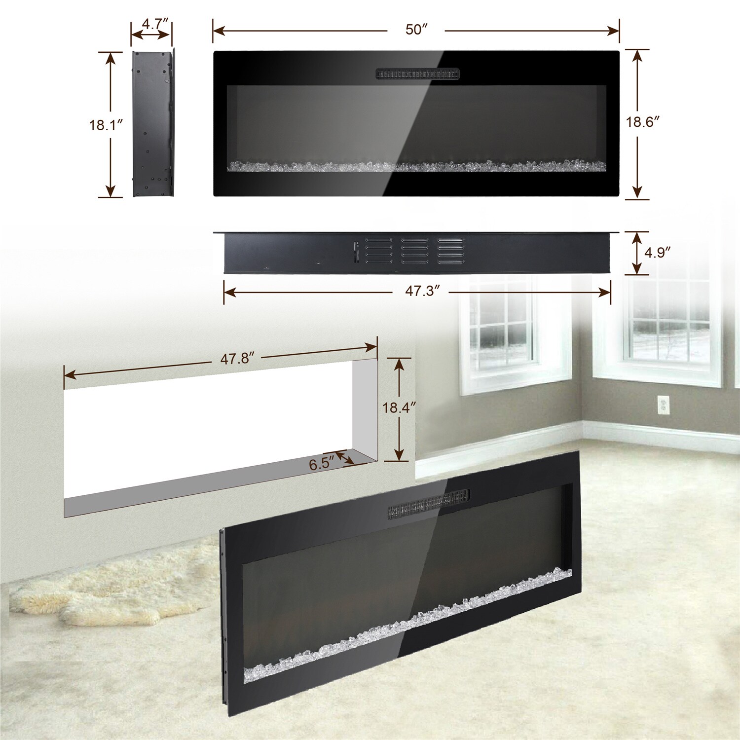 BABOOM BOM-9139416-OR Electric-Fireplaces - View #3