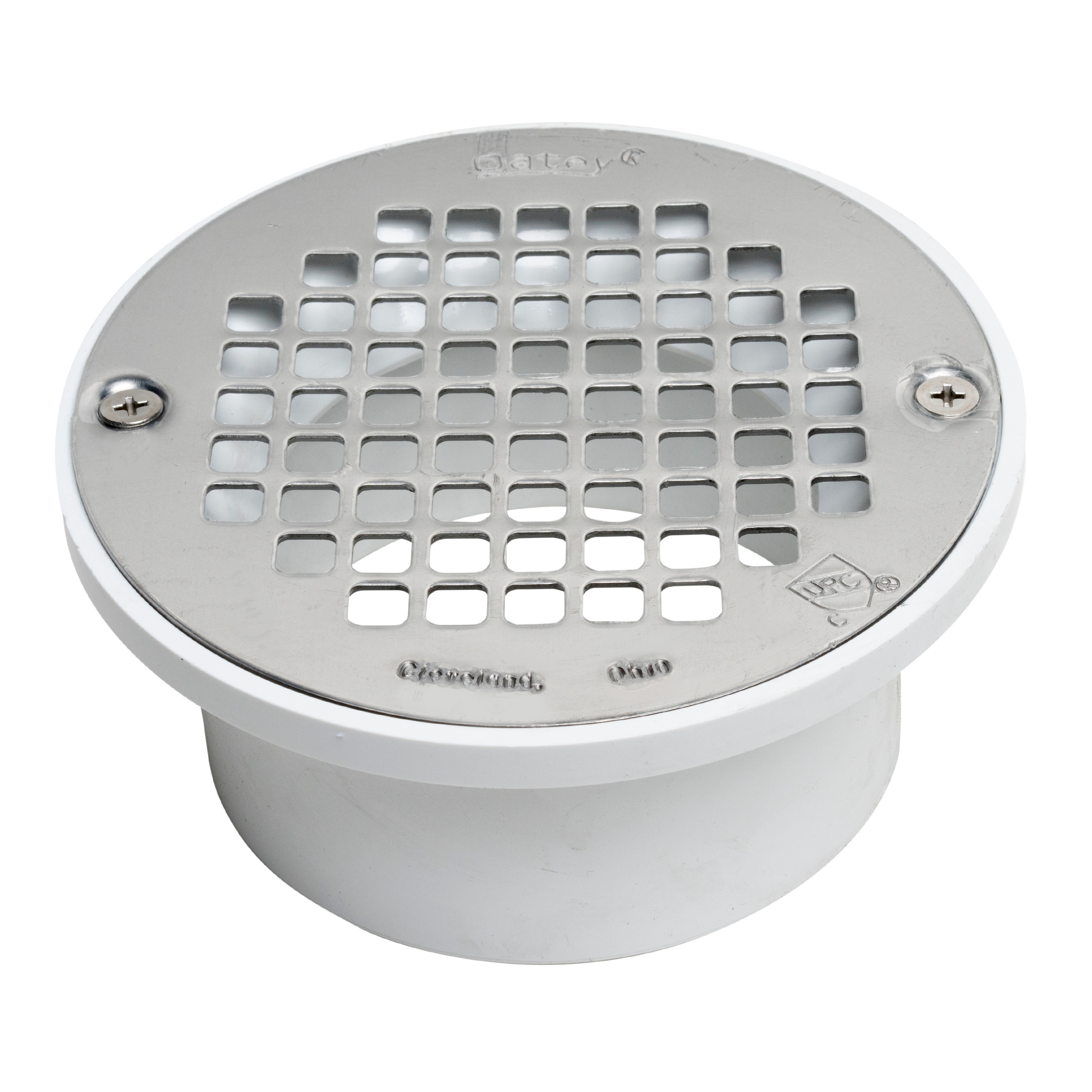 Oatey 4-in Screw-Rite Round Stainless Steel Strainer in the Shower