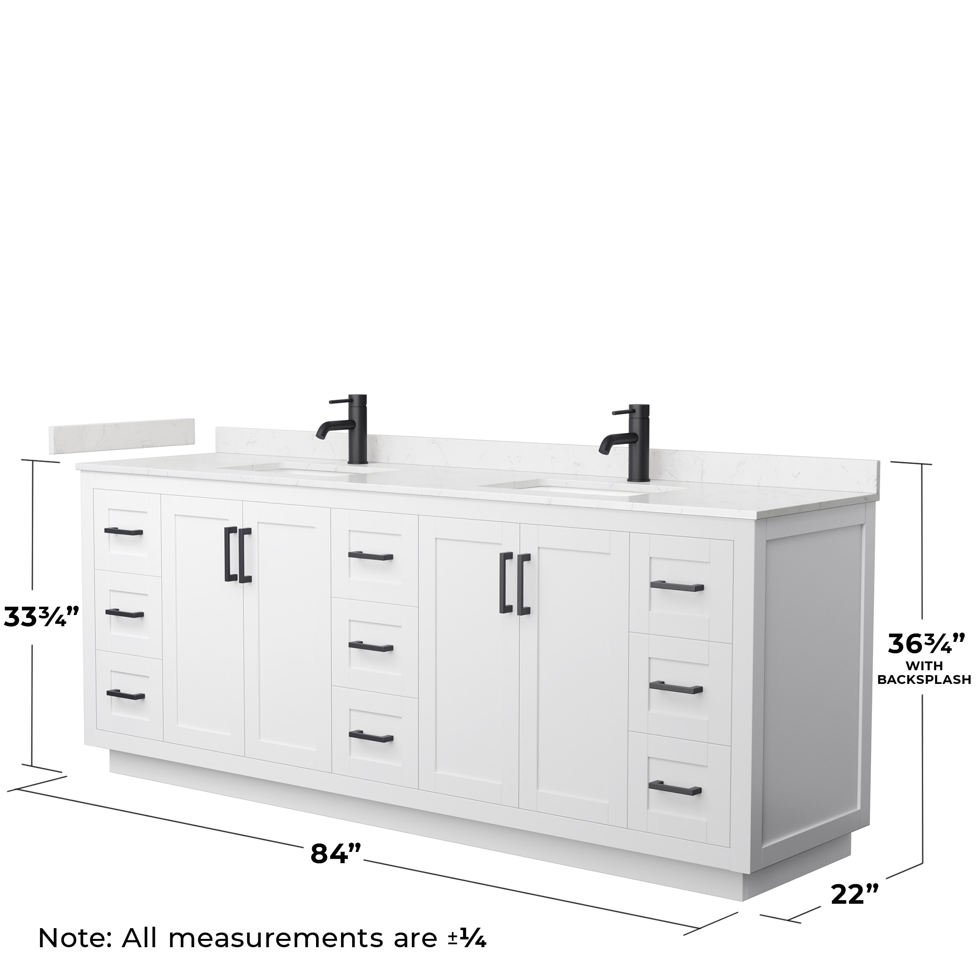 Wyndham Collection WCF292984DWBC2UNSMXX Bath-Vanity-Combo - View #5