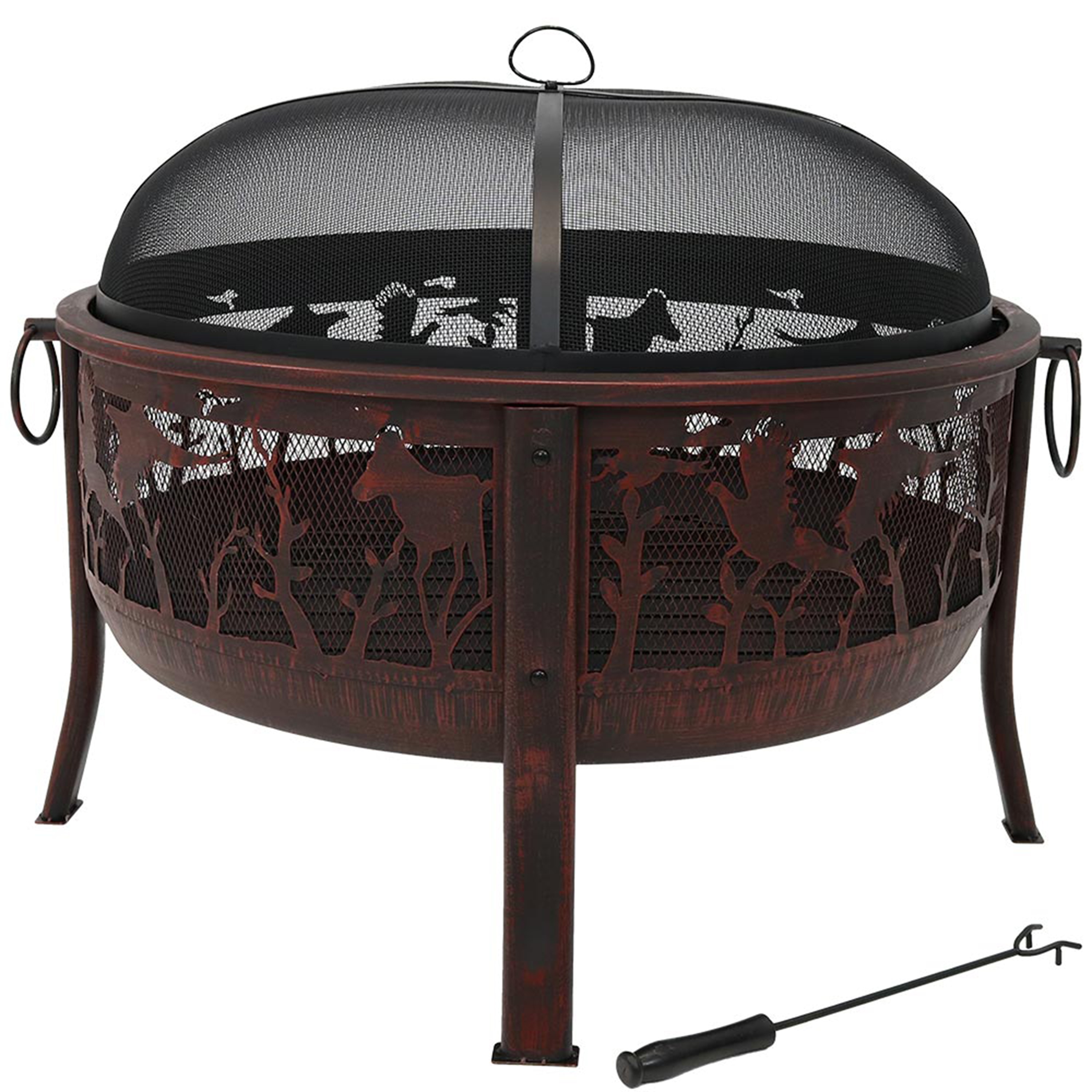 Wood-Burning Fire Pits Assembled Width (Inches) 34