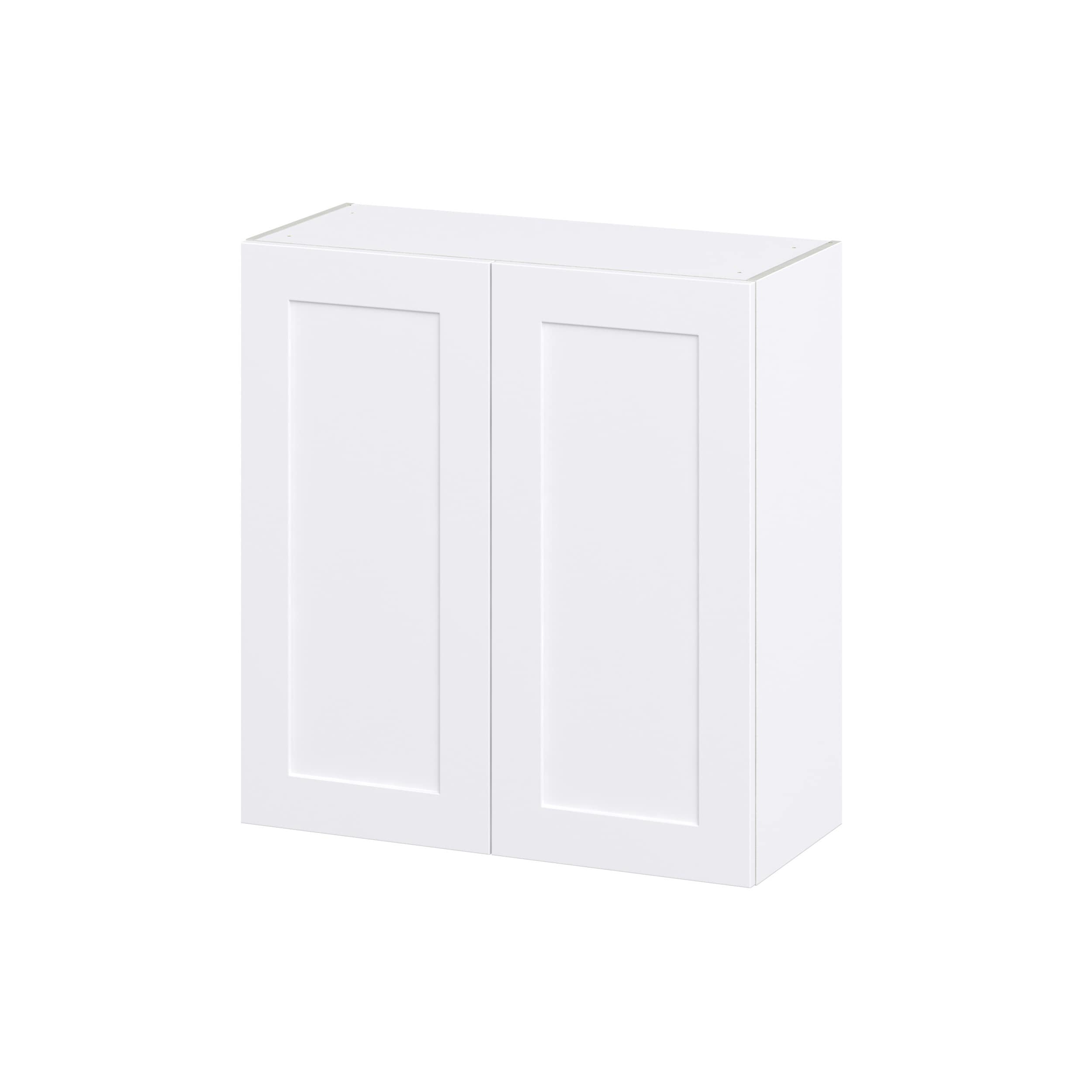Hugo&Borg Jolie 33-in W x 15-in H x 14-in D Warm White Wall Fully Assembled Cabinet (Recessed Panel Shaker Door Style)