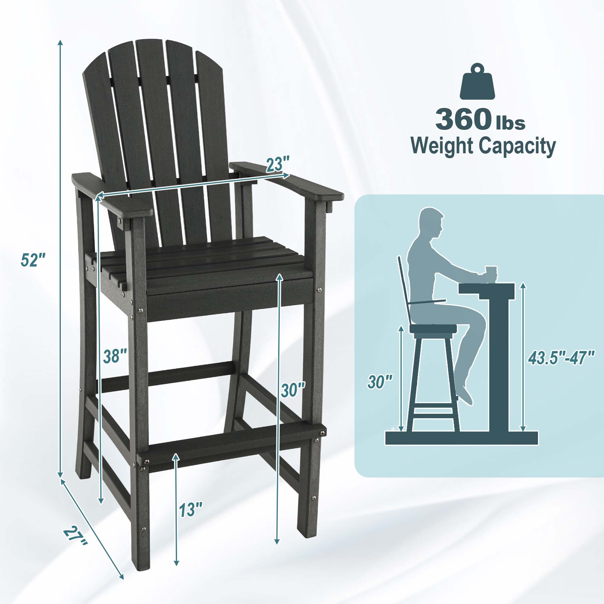 Costway LWS00090 Patio-Chairs - View #2