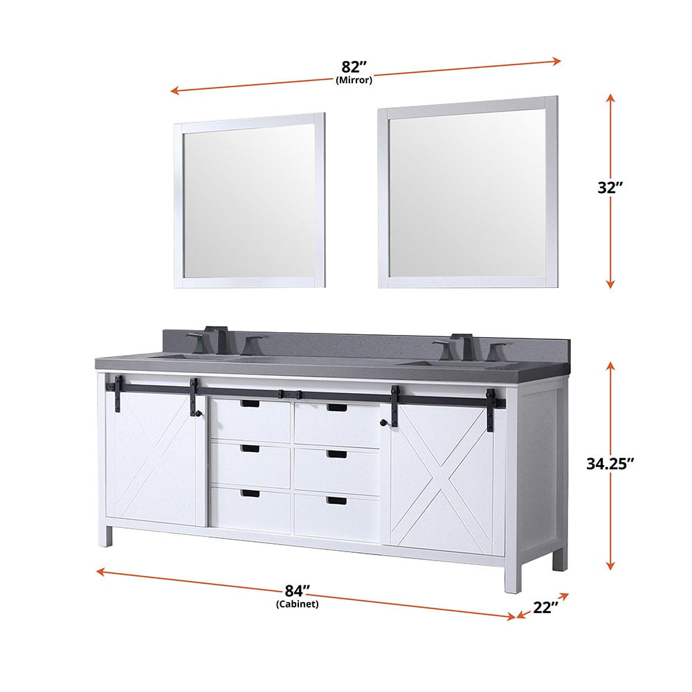 Lexora LM342284DAASM34 Bath-Vanity-Combo - View #6